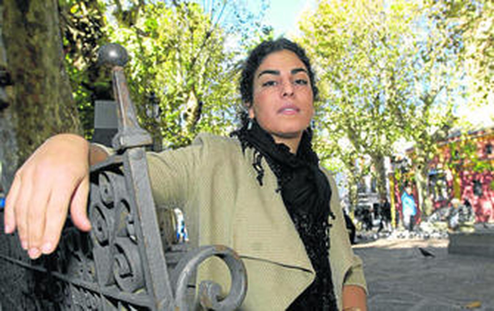Leilah Boukhim, en la plaza de San Lorenzo, la primera Sevilla que conoció hace diez años.