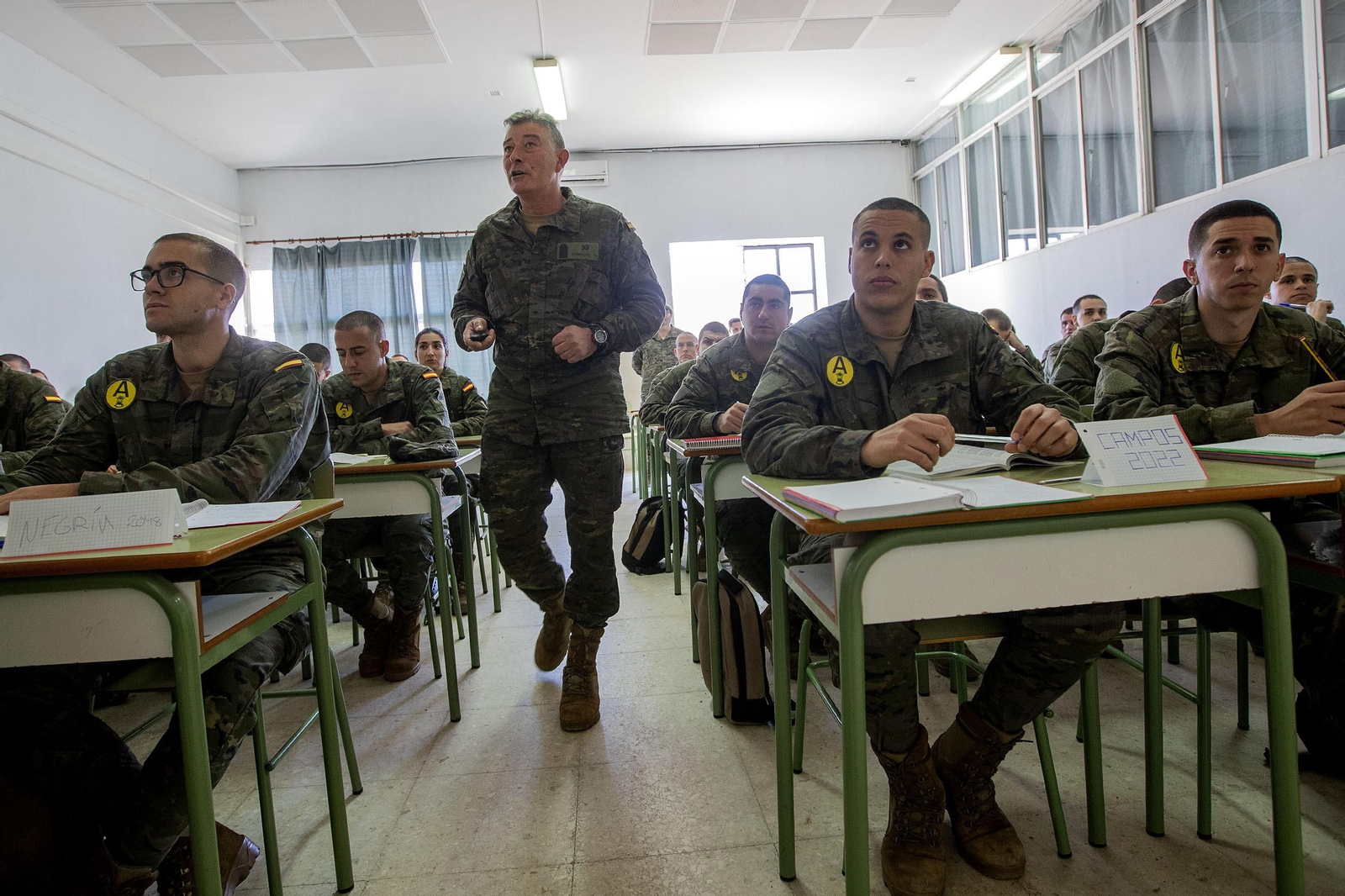 Un día de instrucción, en imágenes
