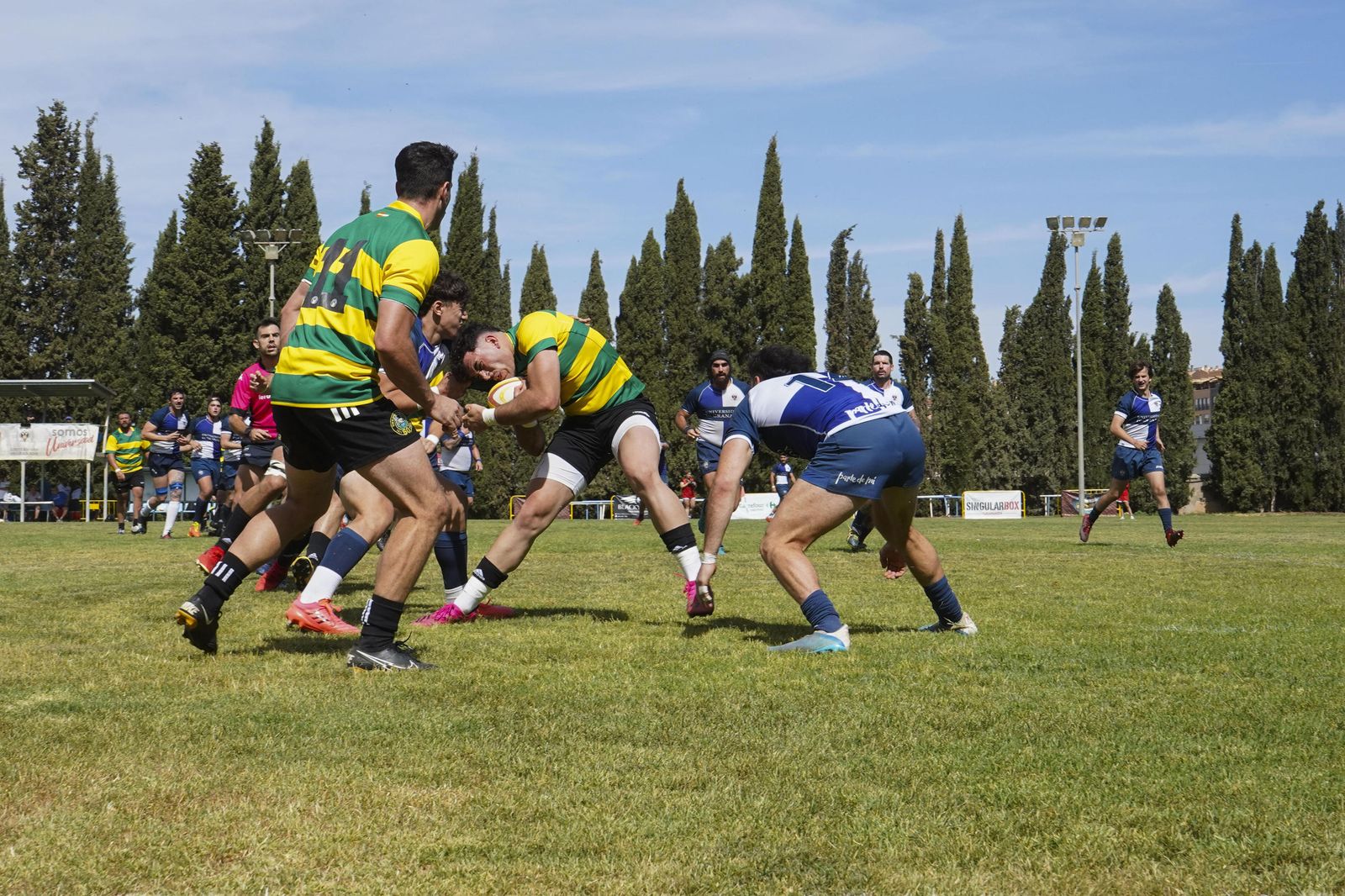 Las mejores fotos del partido del ascenso a División de Honor B de rugby entre Universidad de Granada y Portuense