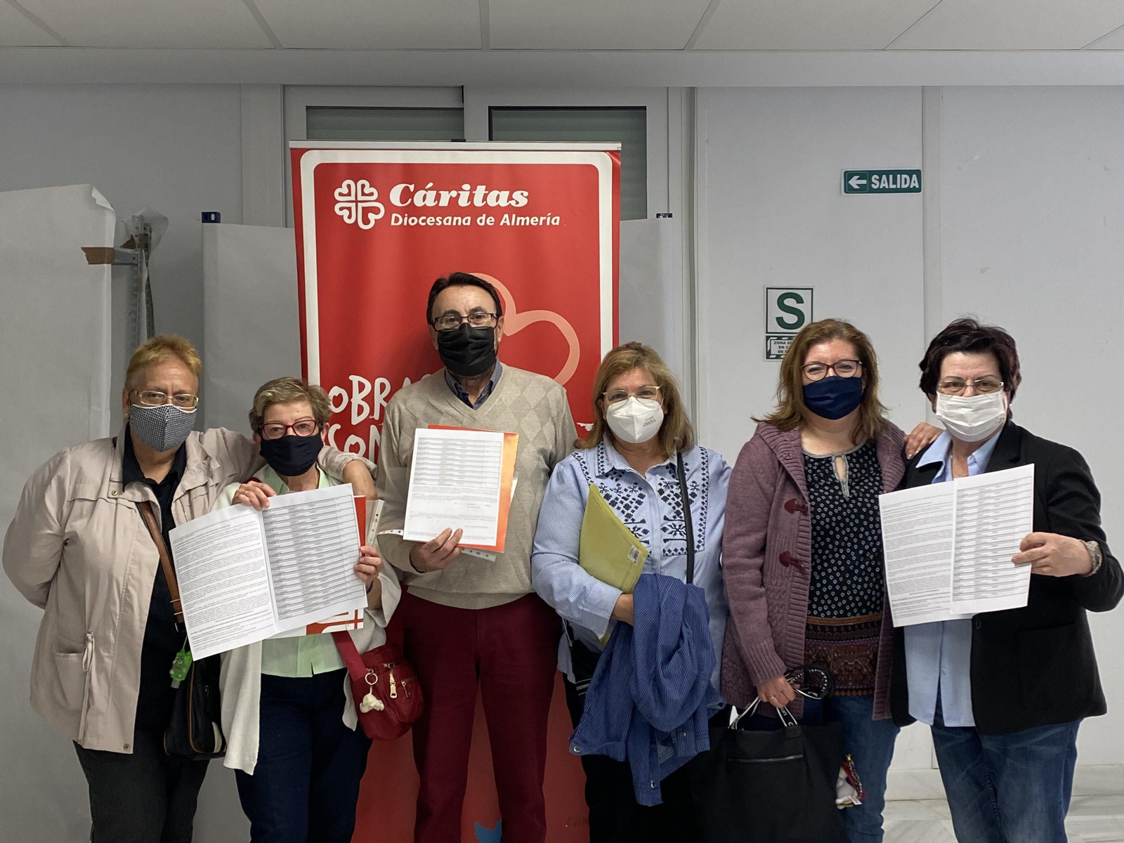 Miembros de Cáritas Almería.