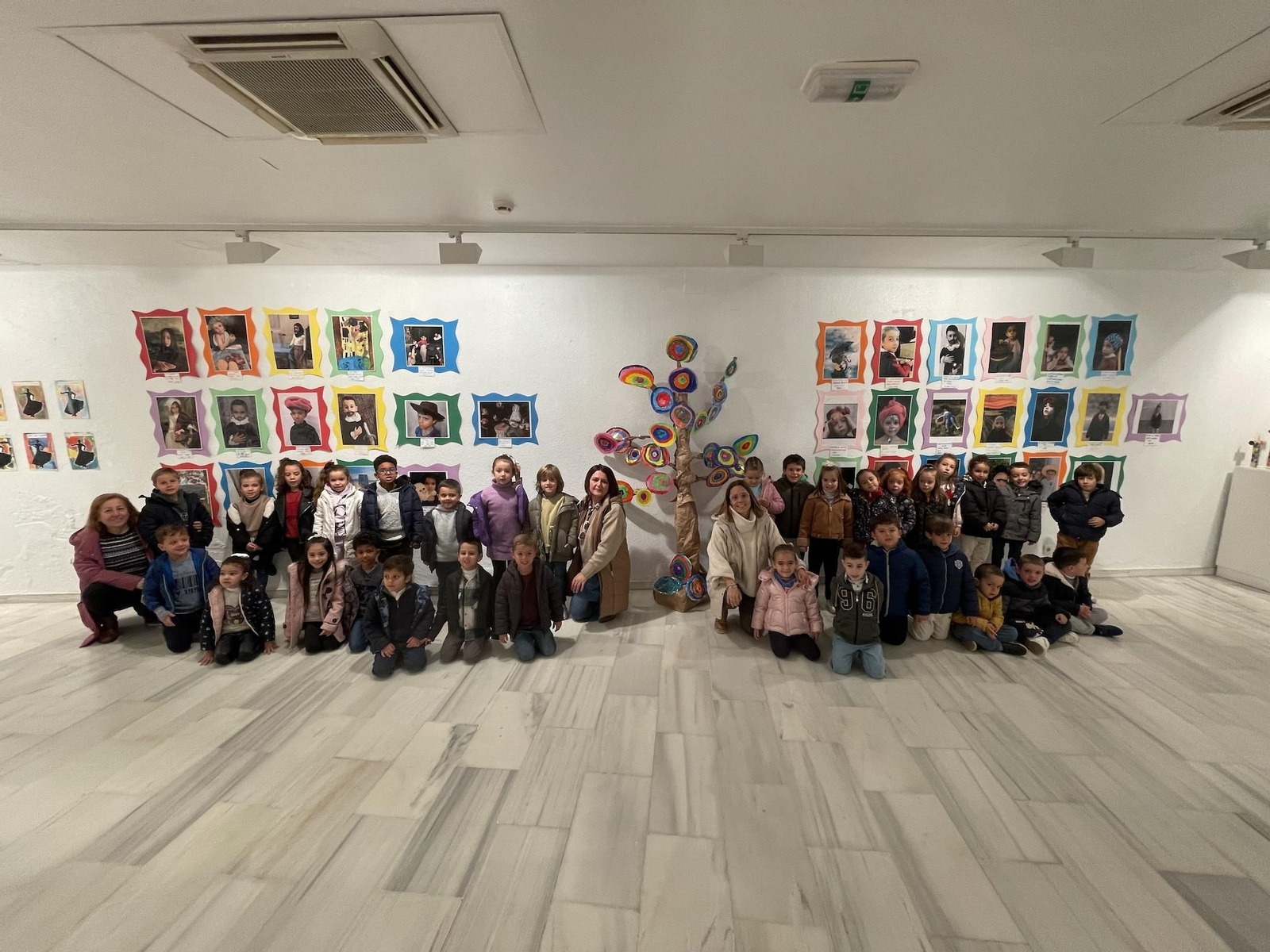 Alumnado de tercero de infantil del CEIP Maestro Rojas