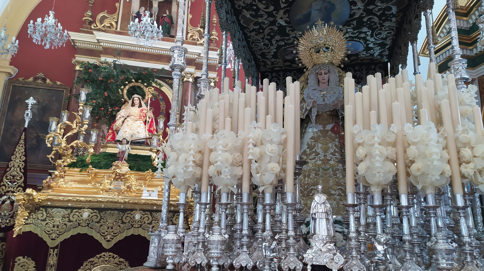 Las vísperas de la Magna Mariana de San Fernando en la iglesia de la Pastora
