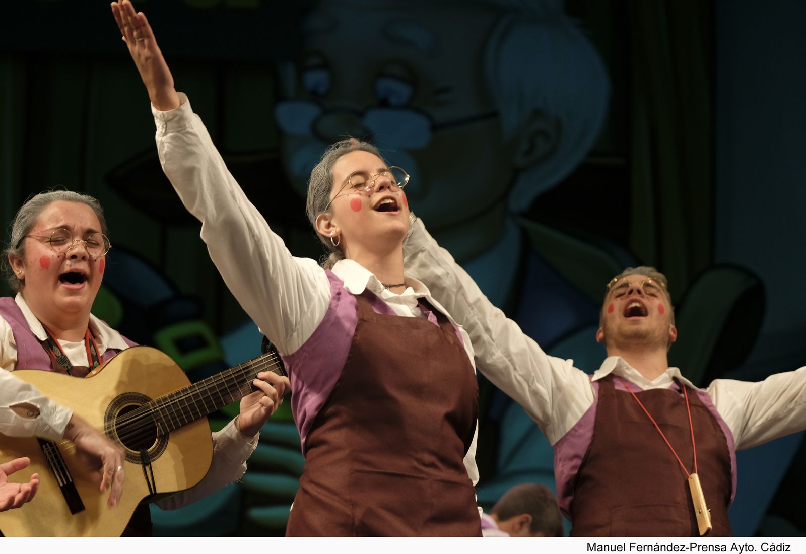 La comparsa barbateña 'Chabeta'.