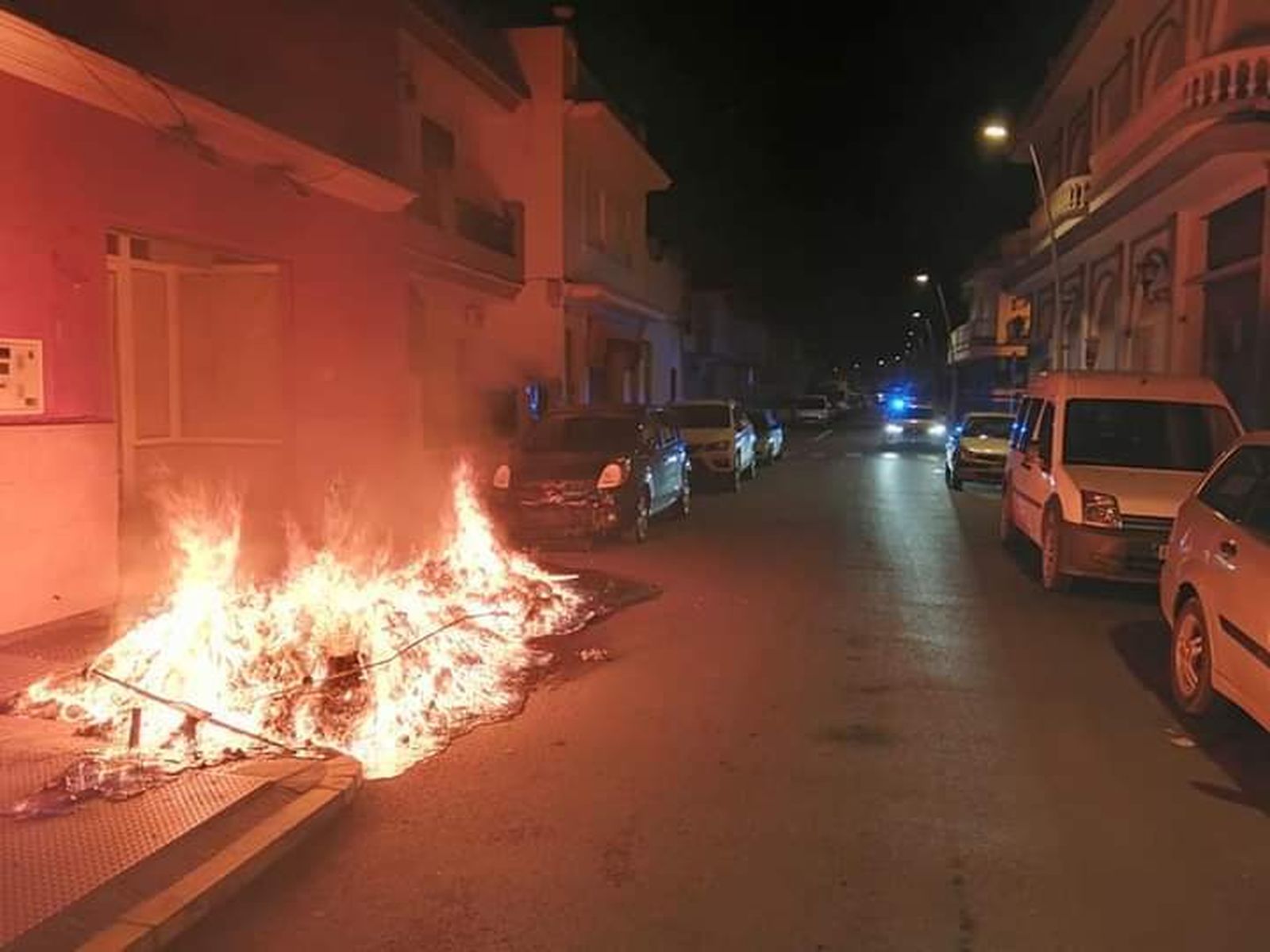 Noche de incendios simultáneos en Chipiona
