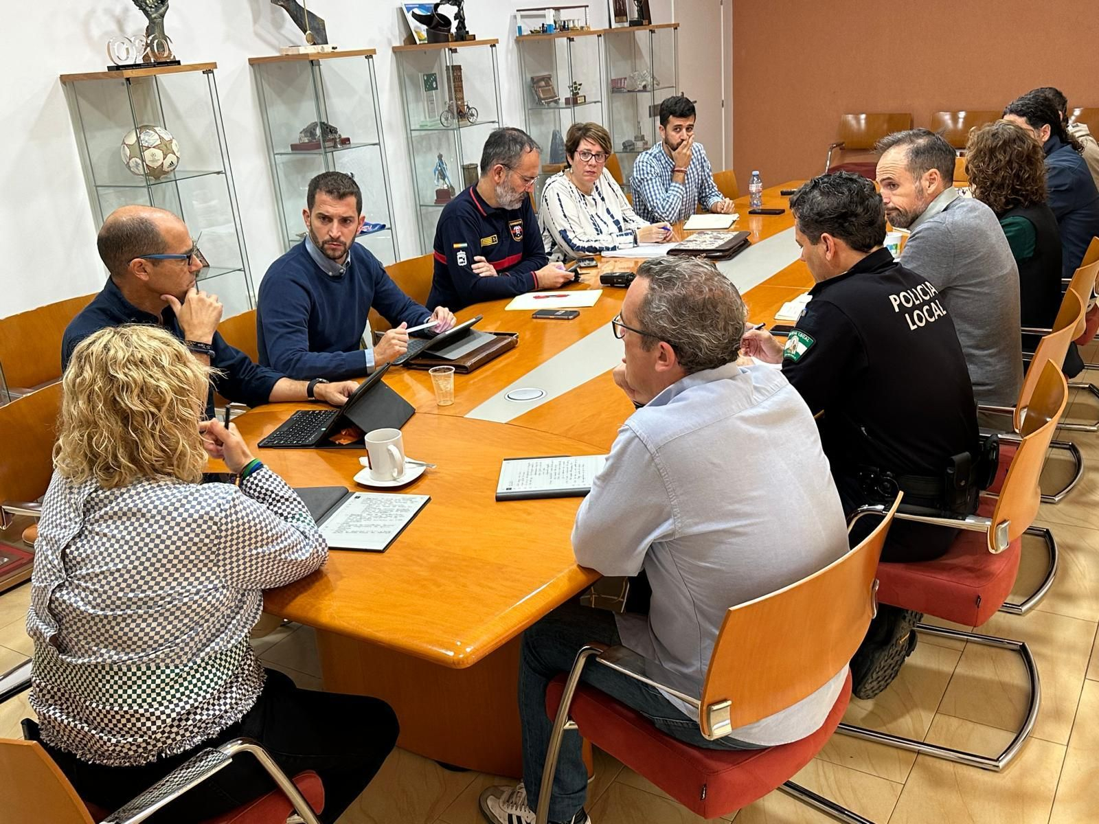 La reunión del Comité Municipal de Emergencias. La reunión del Comité Municipal de Emergencias.