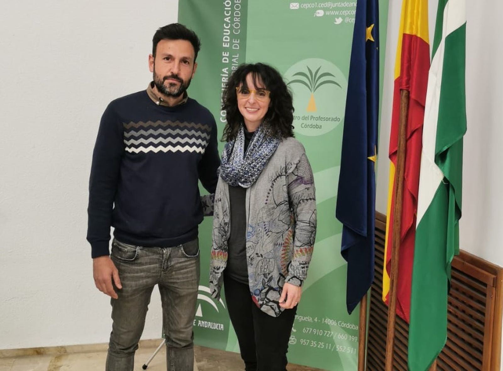 Samir Wahab y Carmen Espejo.