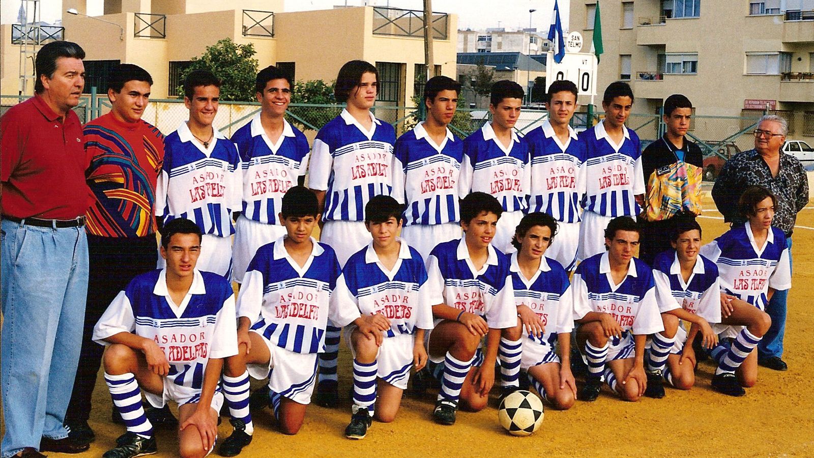 Guillermo Fernández, con el Juventud Jerez Industrial cadete de la temporada 95/96, campeón de grupo.