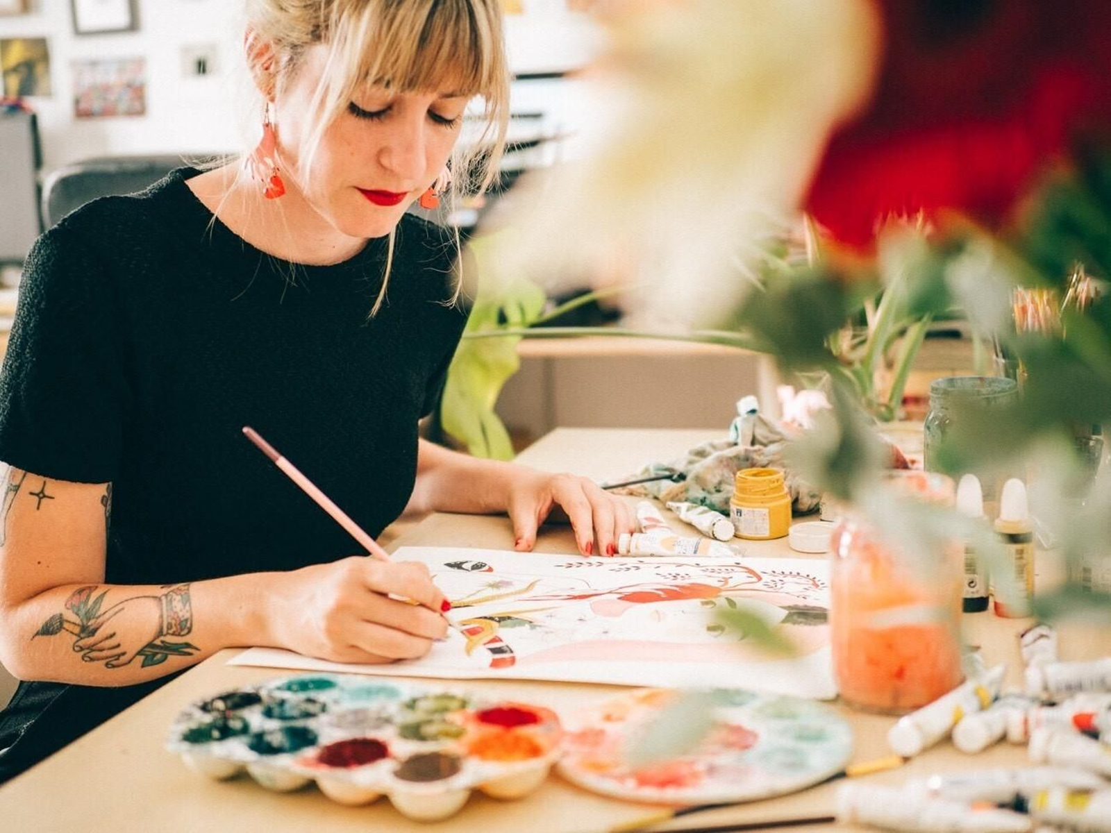 La ilustradora María Hesse.