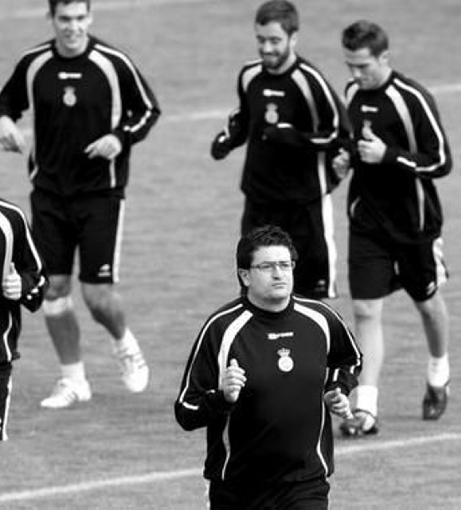 Iñaki Alonso, durante un entrenamiento del Real Unión.