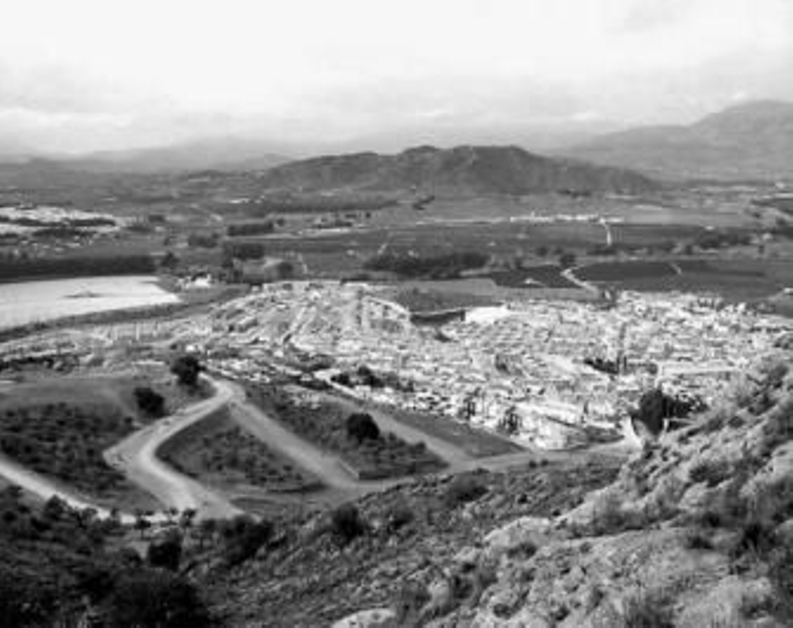 Vista panorámica del municipio de Pizarra.