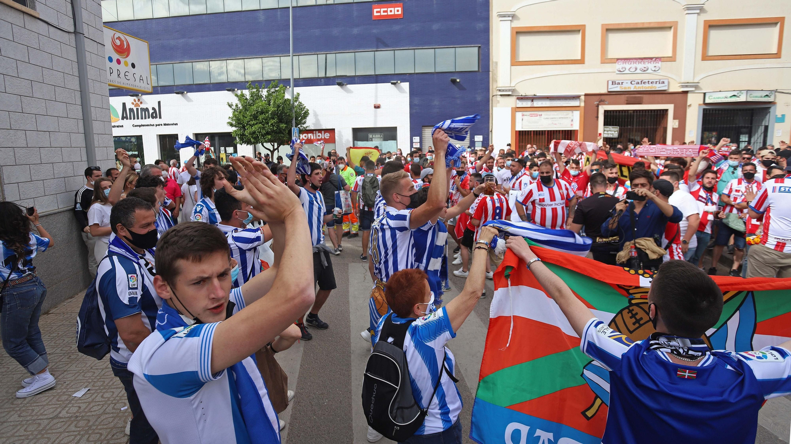 Fotos de la afición del Algeciras CF