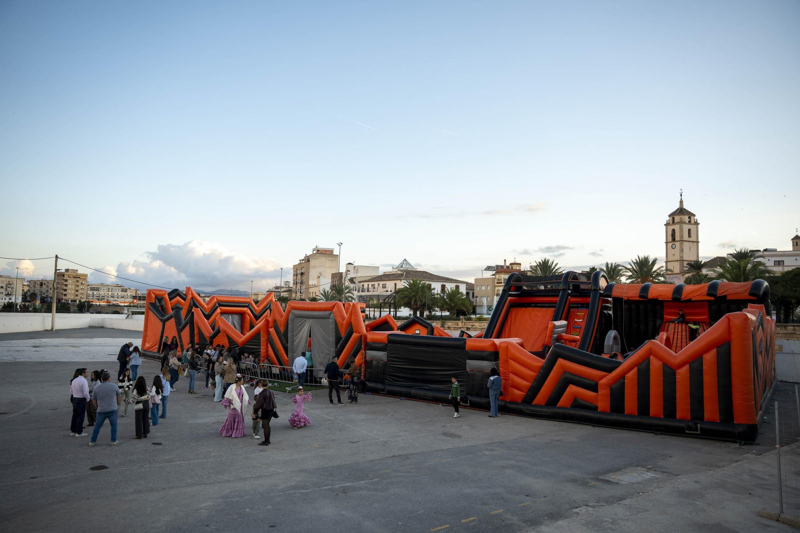 Circuito de hinchables infantiles Ninja Warrior de la feria de Albox