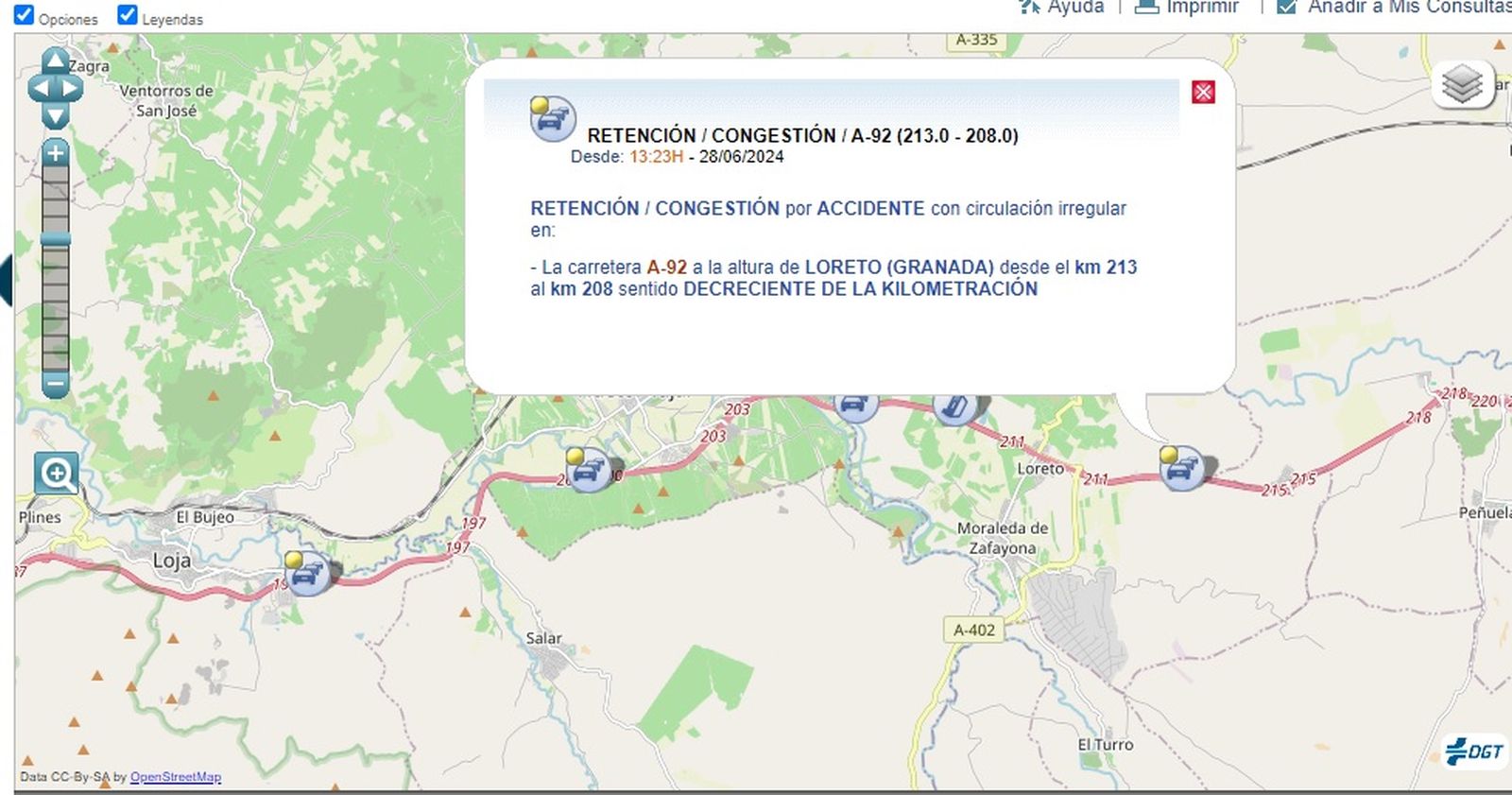 Puntos en los que se producen las retenciones.
