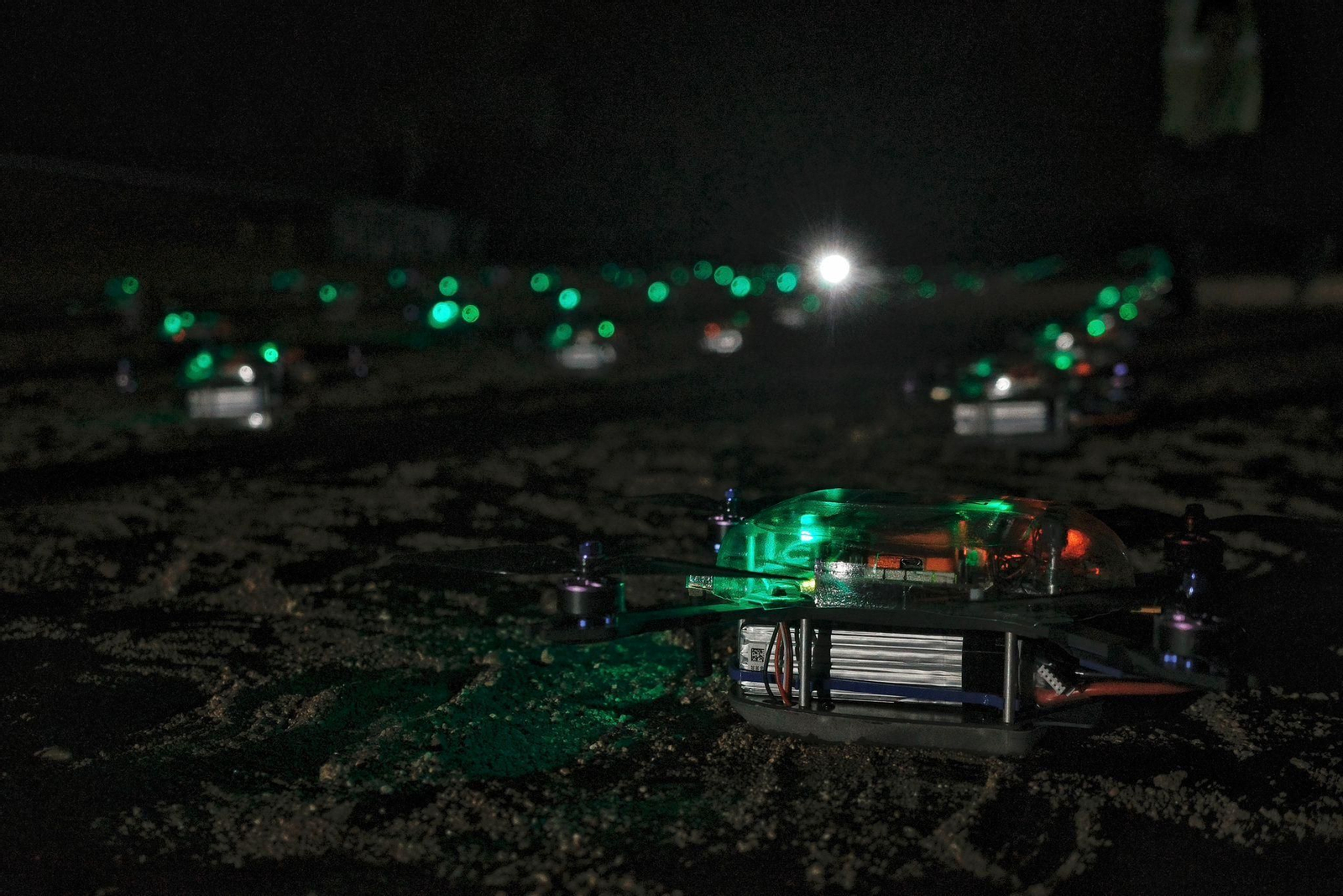 El espectáculo de drones de la Feria de Puerto Real, en imágenes