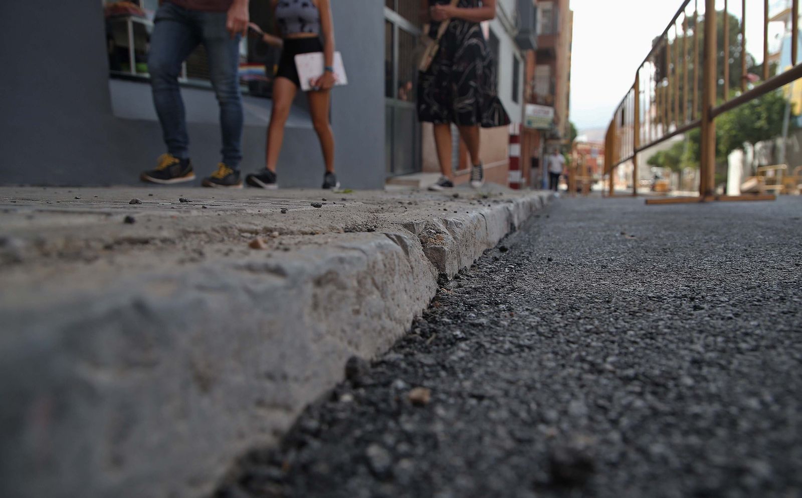 Las obras en la calle María Auxiliadora de Algeciras, en imágenes