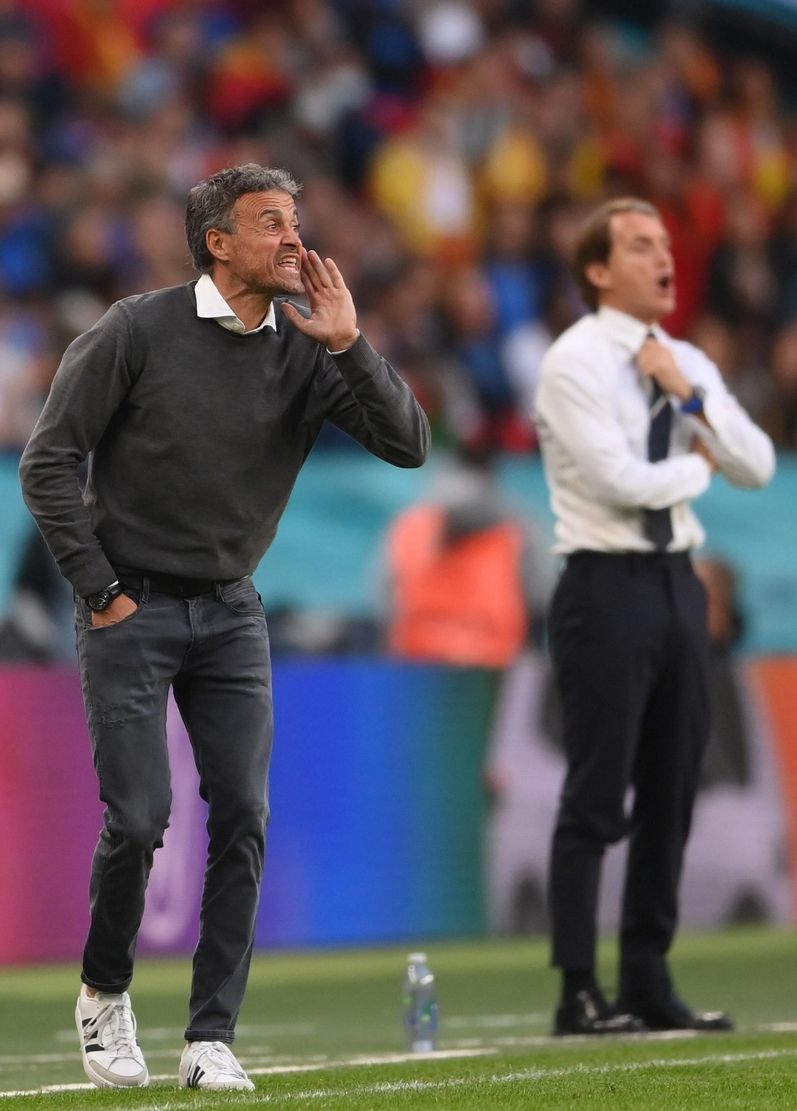 Las imágenes de la semifinal Italia-España de Eurocopa