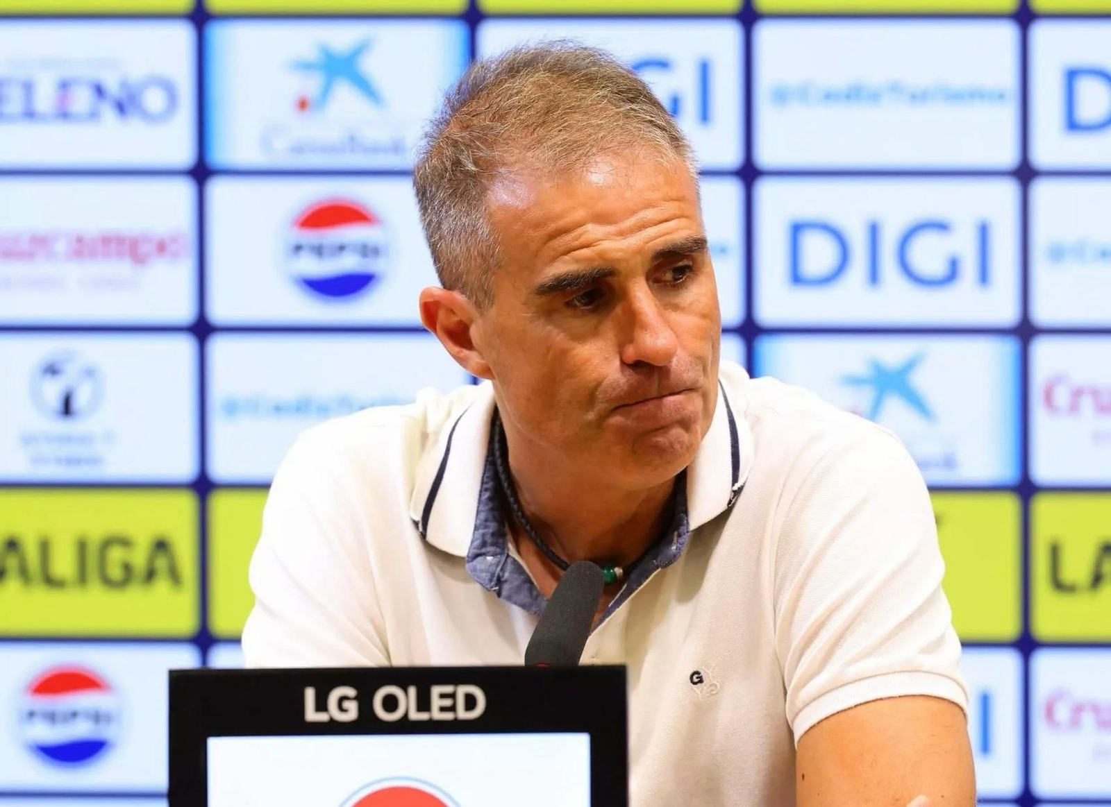 Garitano atiende a los medios tras el partido