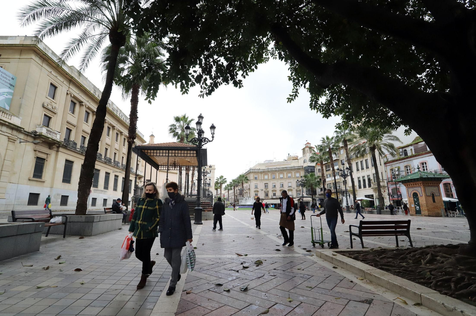 Ambiente en la Plaza de las Monjas.
