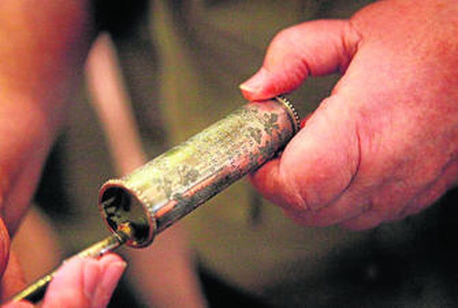 Cubilete de una venencia labrado en plata que fue regalada al fundador en mayo de 1861 por una visita a la bodega.