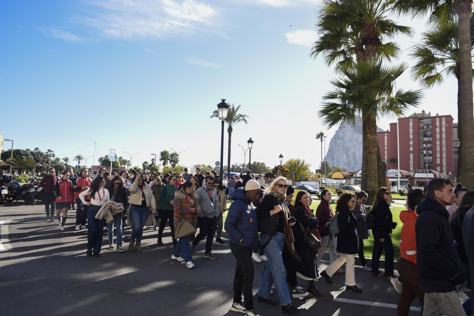 Marcha en La Línea por el 25-N, Día Internacional de la Eliminación de la Violencia contra la Mujer