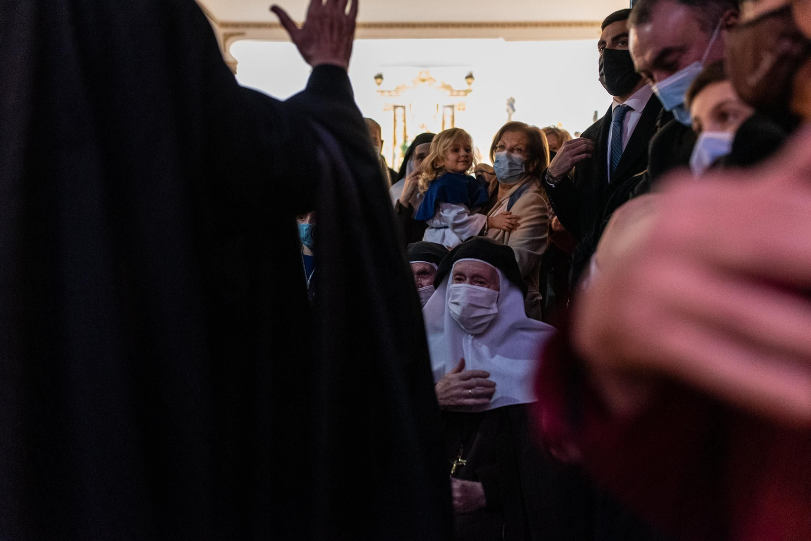 Imágenes de la Inmaculada Concepción procesionando por las calles de Huelva