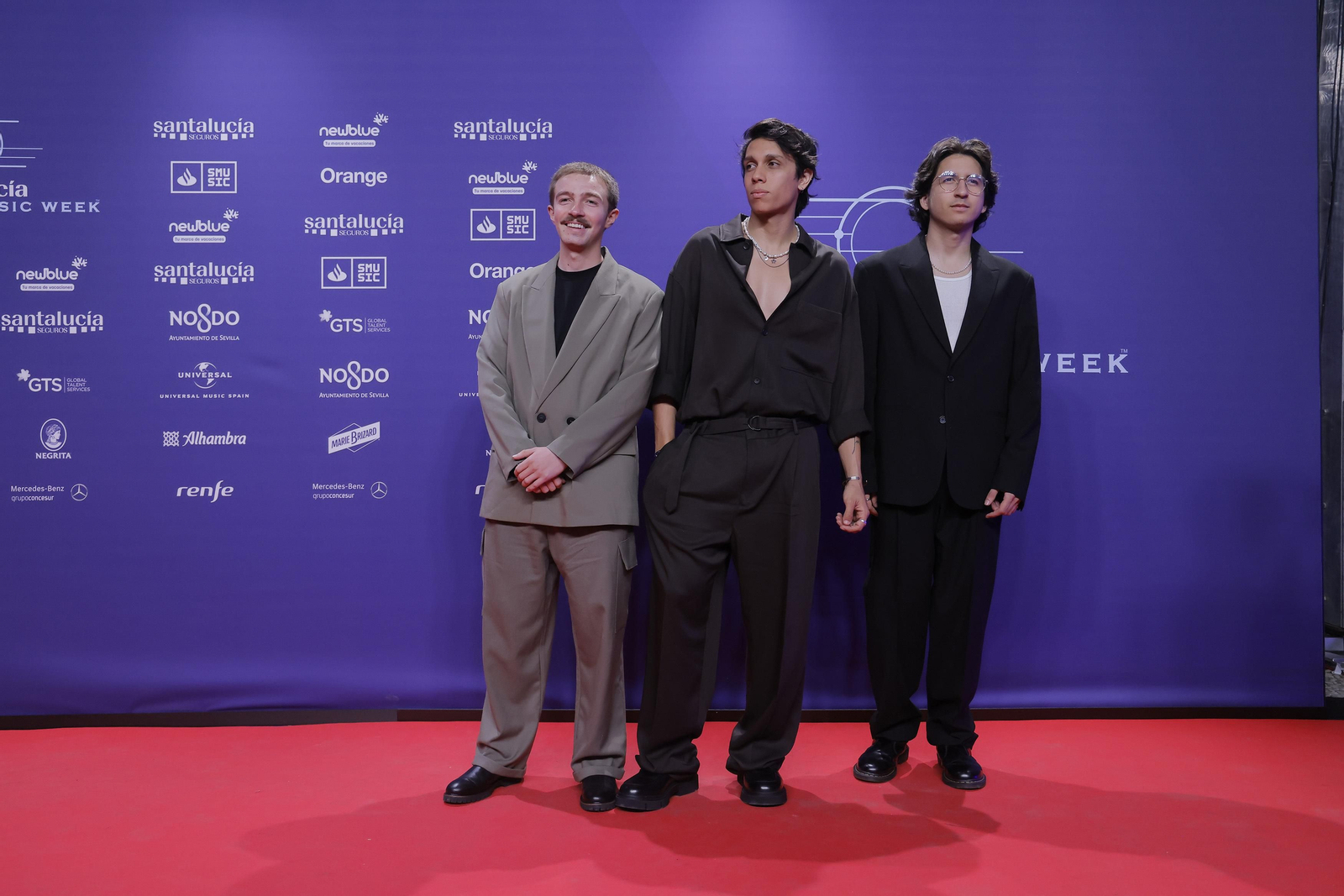 Famosos y artistas en la alfombra roja de la gala del flamenco en los 'Santalucía Universal Music Week'