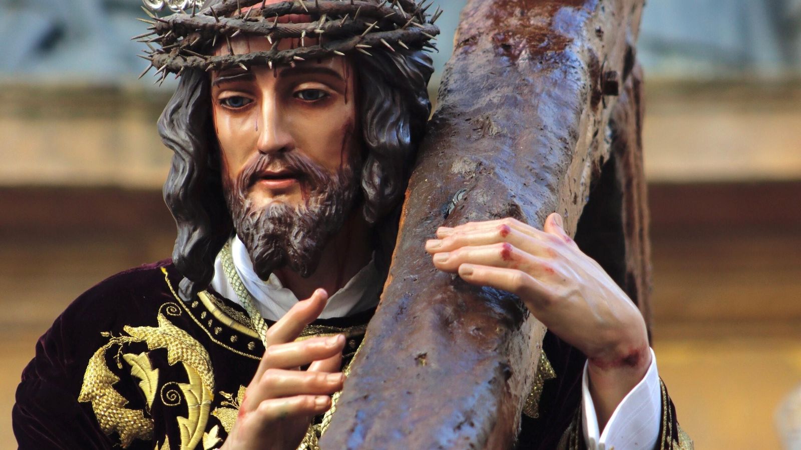 El Nazareno de la Obediencia, en su primera salida procesional el Sábado de Pasión de 2023. El Nazareno de la Obediencia, en su primera salida procesional el Sábado de Pasión de 2023.