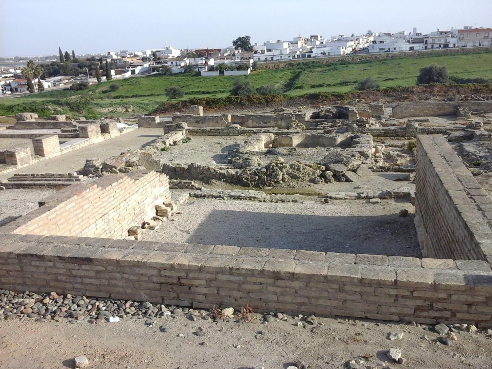 Vista del  'stibadium' de Itálica.