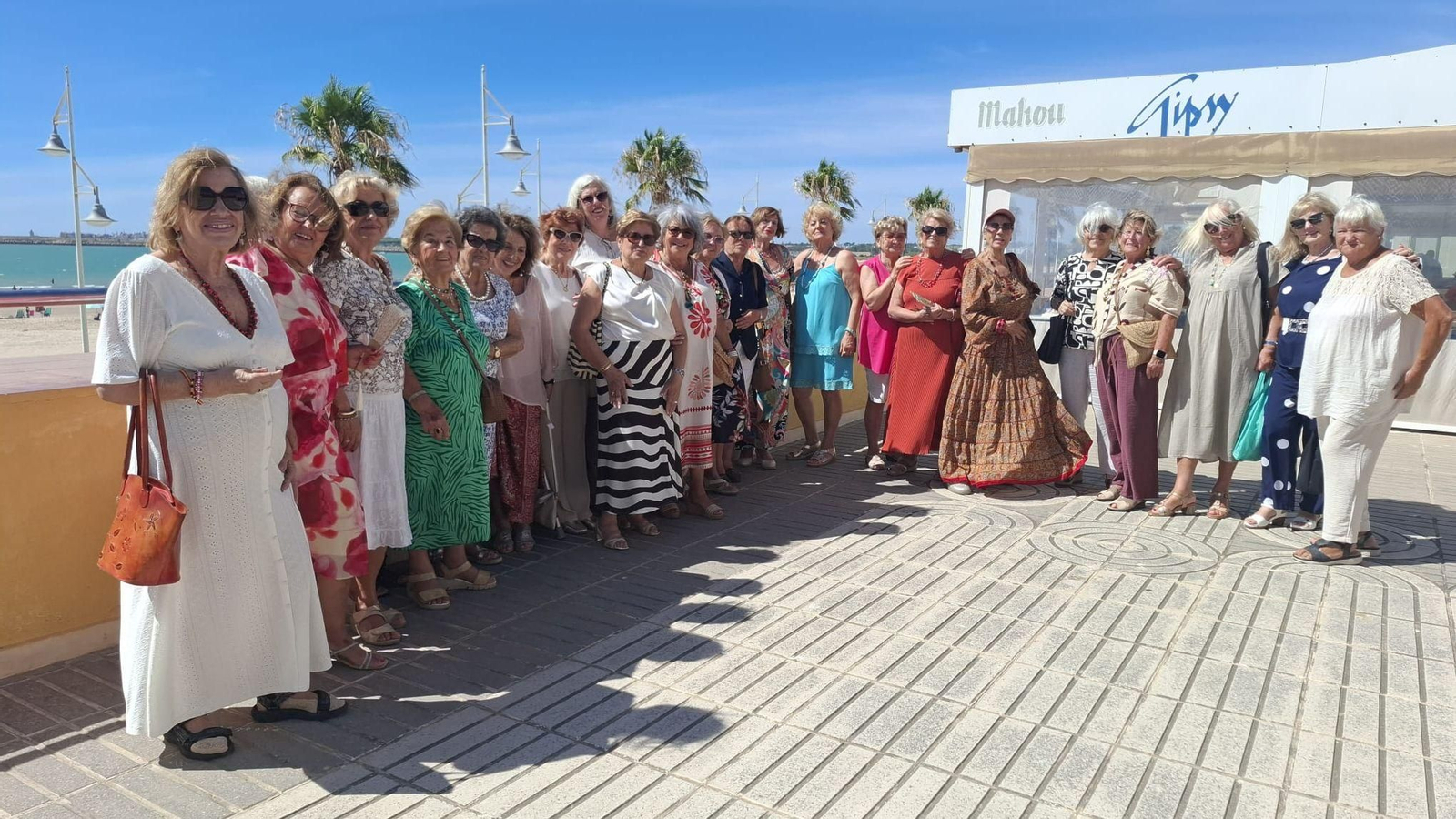 Las asistentes al encuentro, en Valdelagrana.