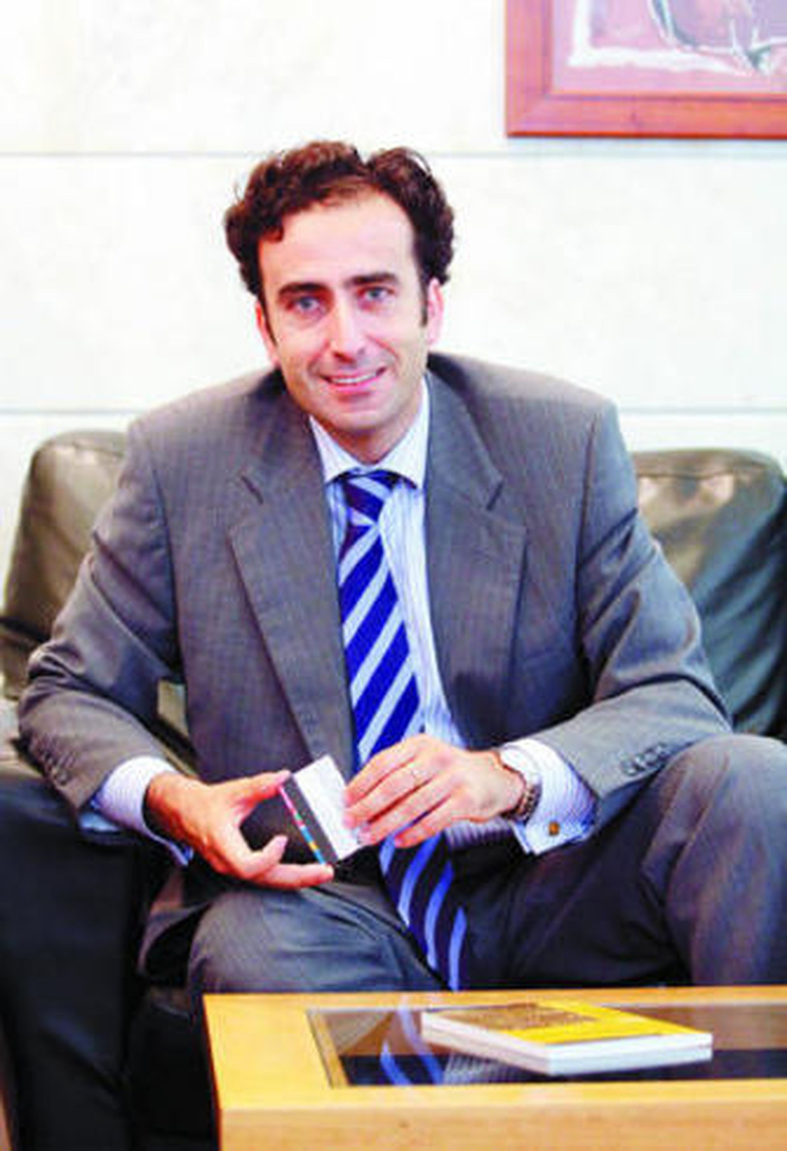 José María López, ayer, tras la entrevista con este diario.