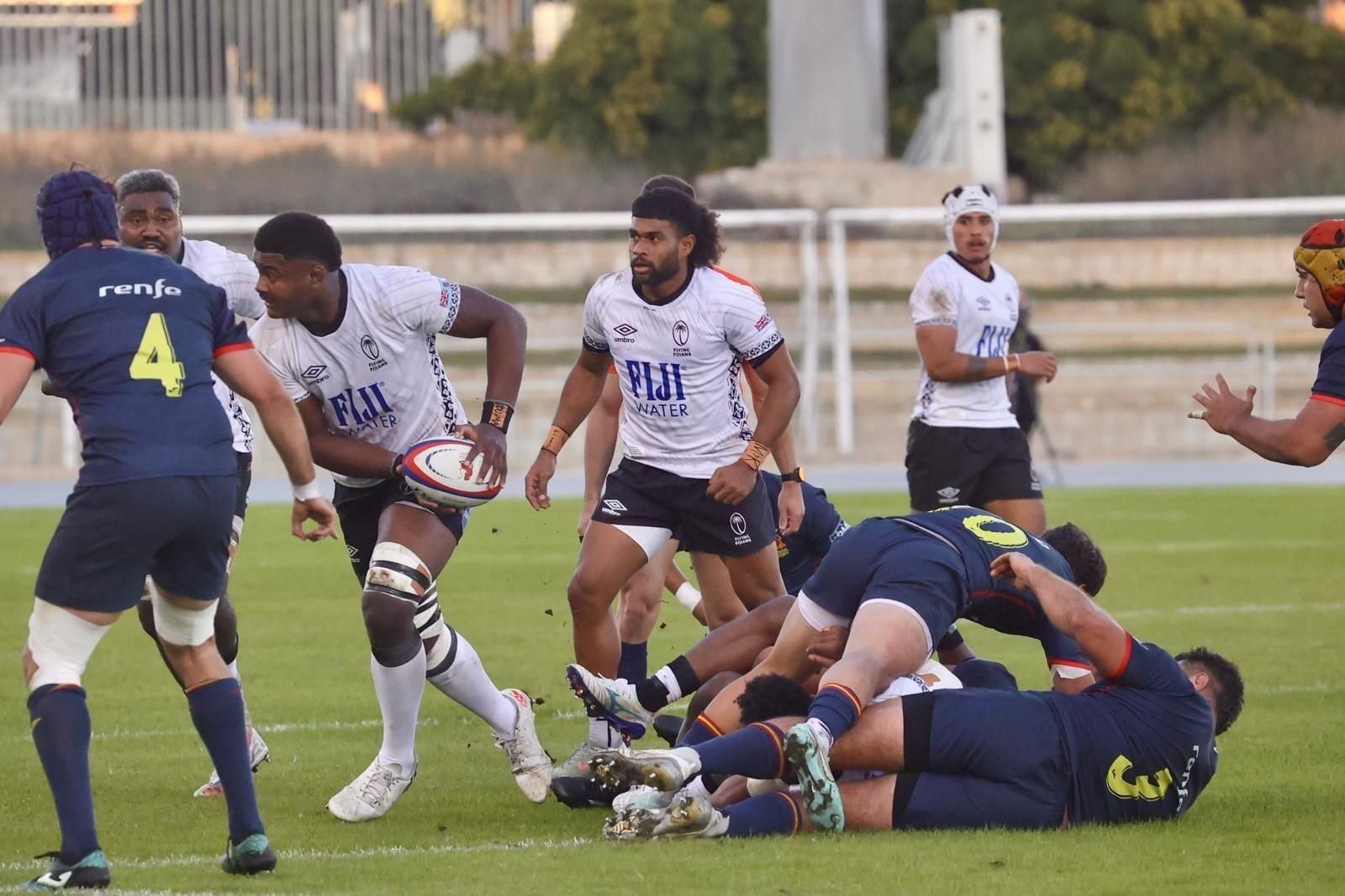 España-Fiyi de rugby en Málaga, en fotos