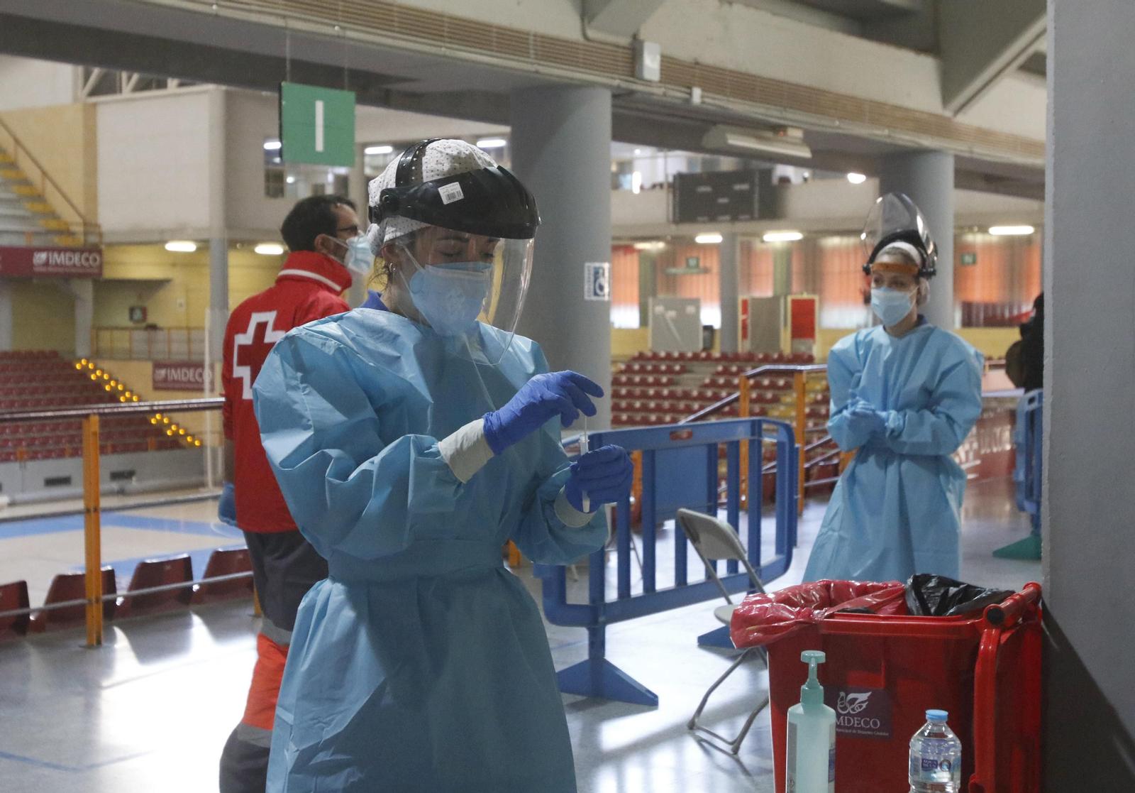 Las fotos del cribado en Vista Alegre