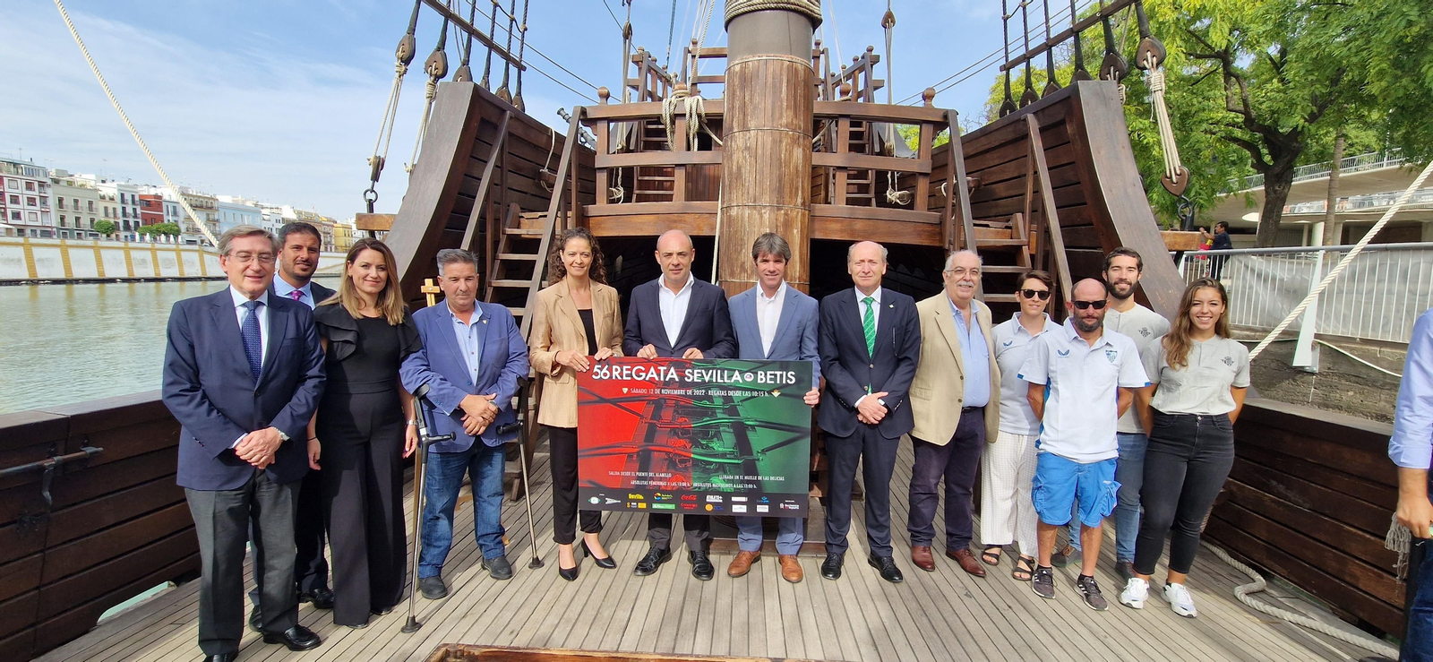La presentación del cartel de la LVI Regata Sevilla-Betis.