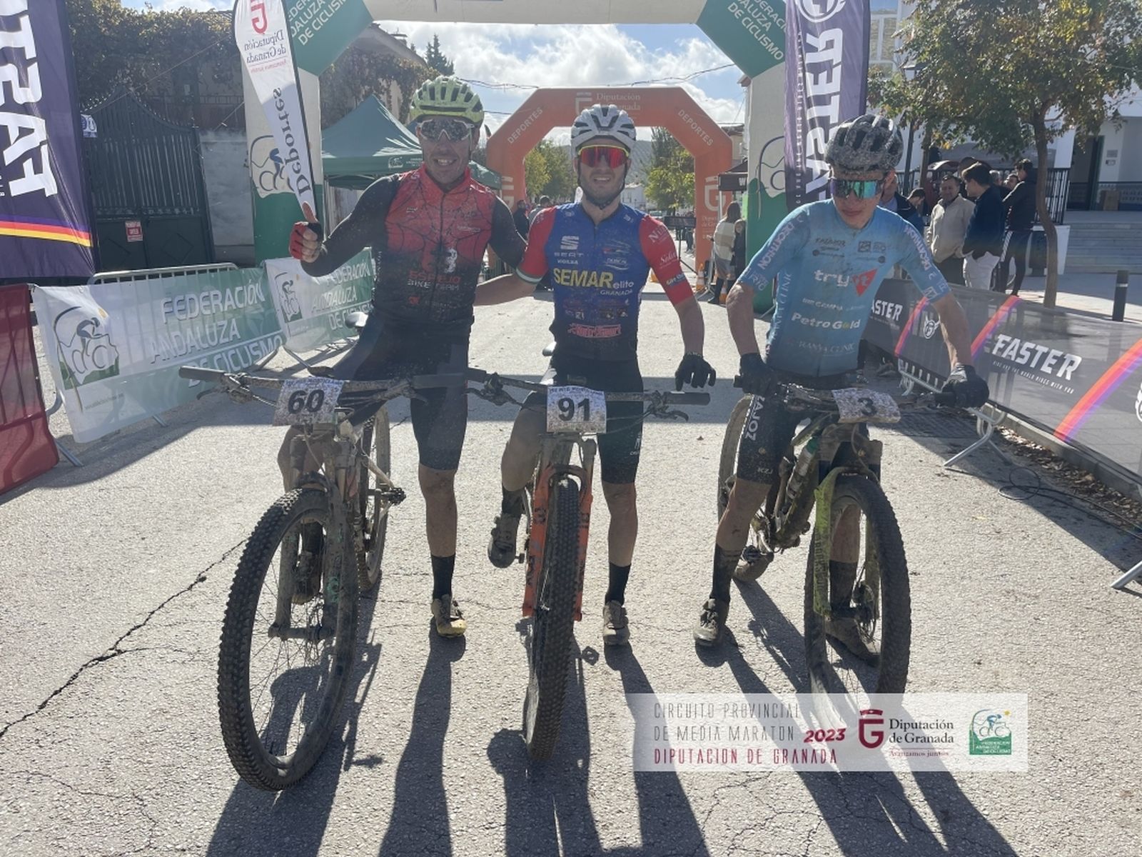 Triunfadores en la prueba