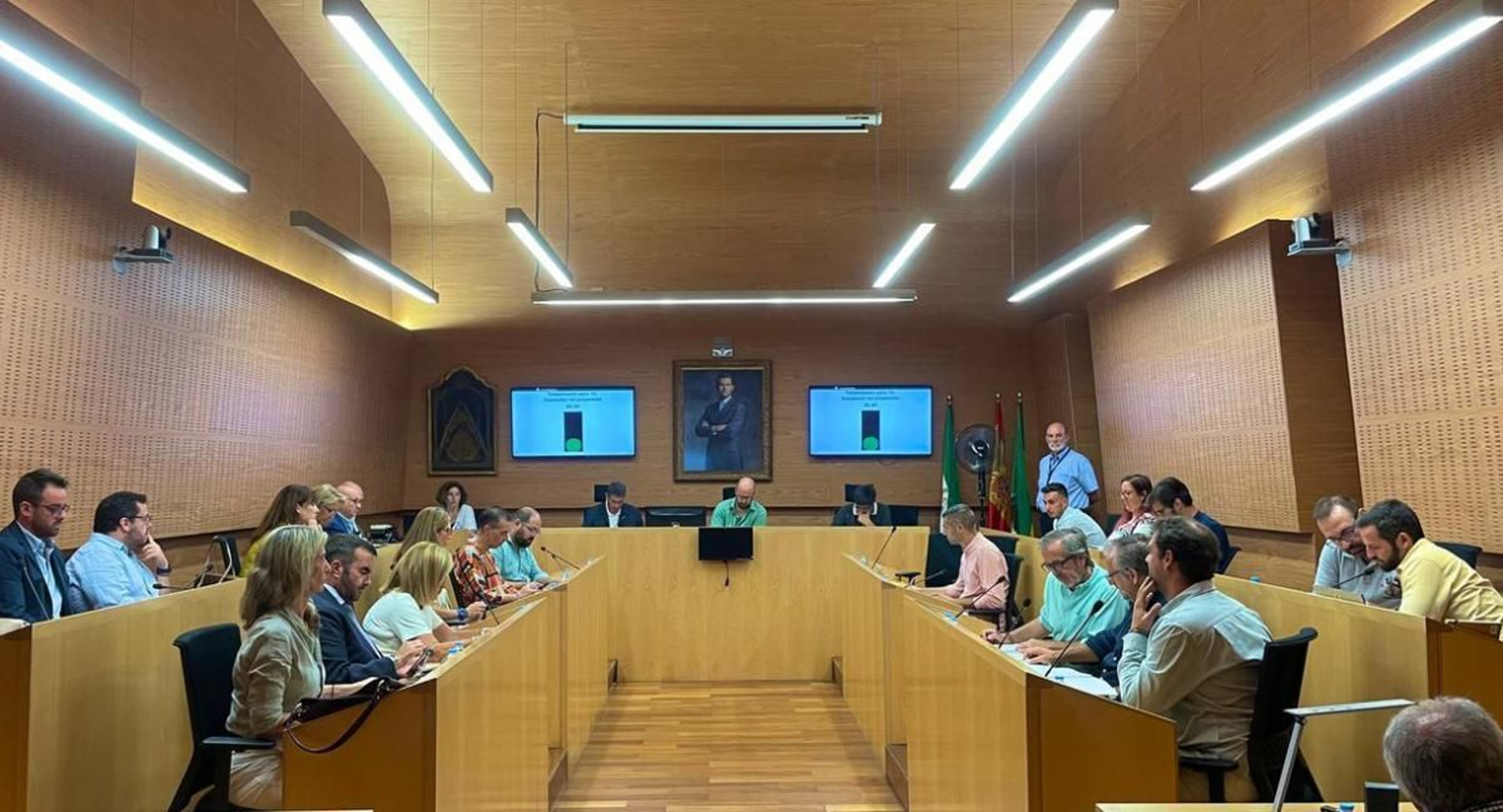 Una imagen del salón de plenos.