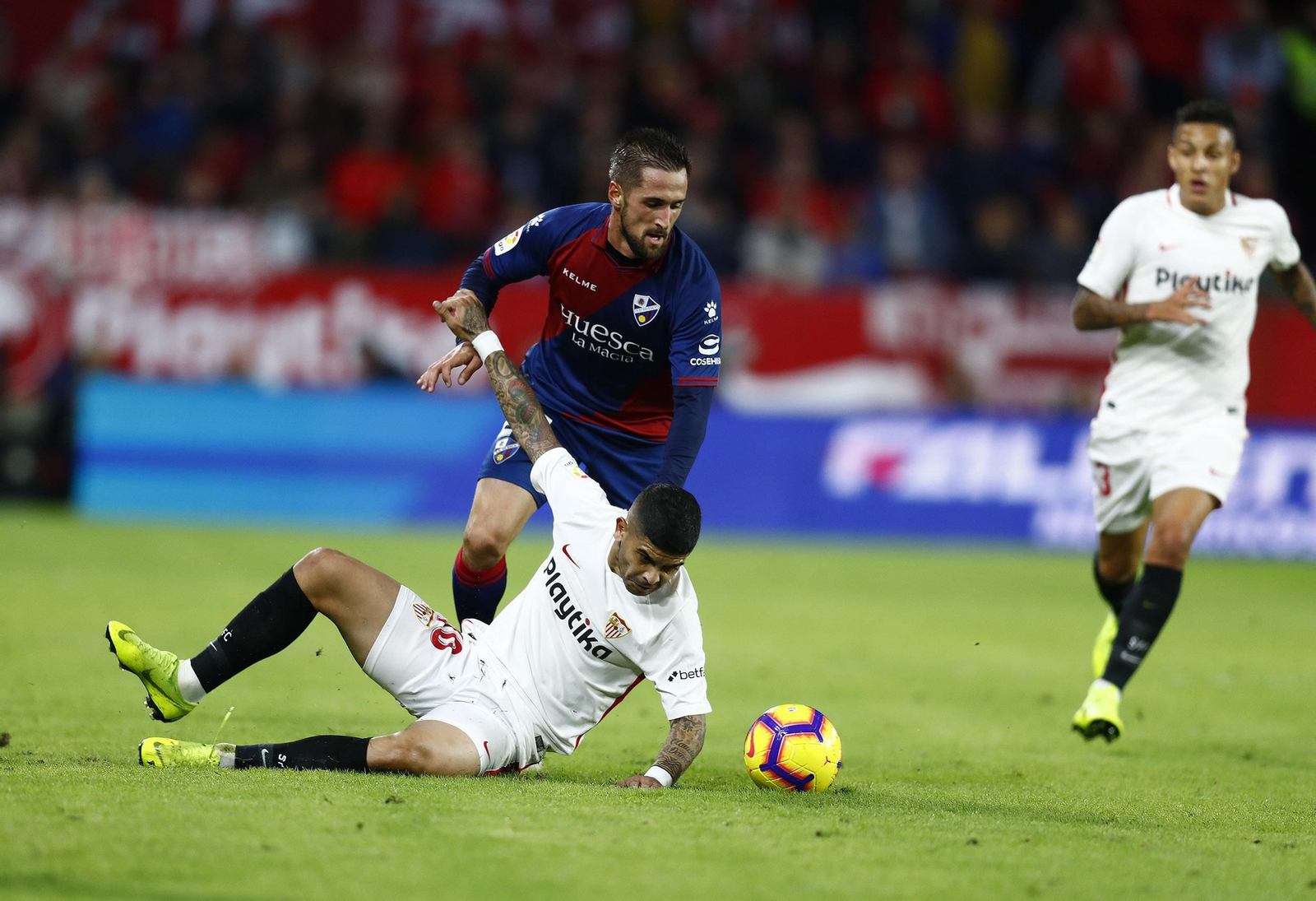 El Sevilla-Huesca, en imágenes