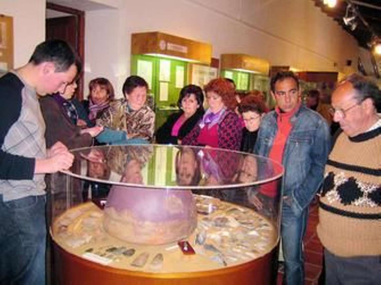 Orialeños durante la visita.