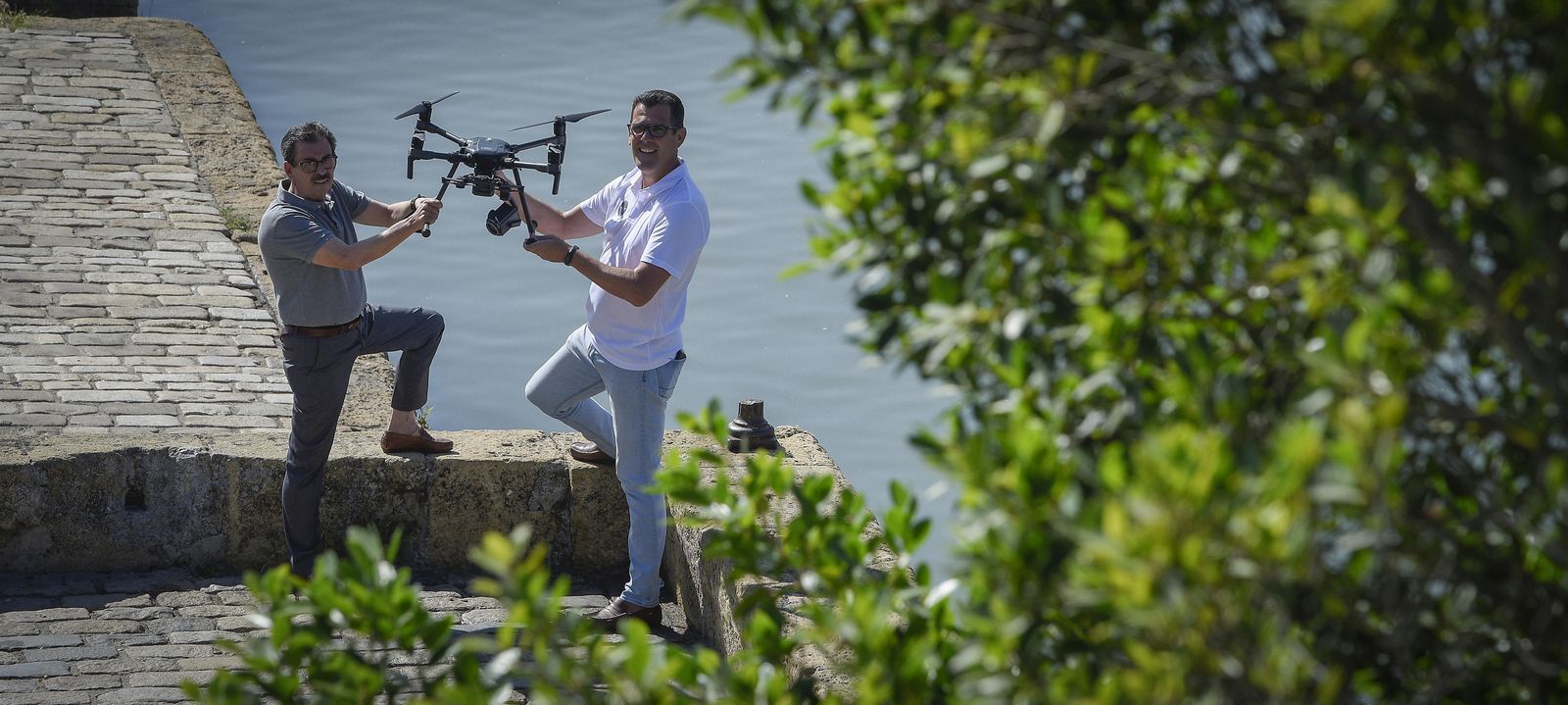Antonio Benítez, también miembro de Asemerpas, y David Guzmán.