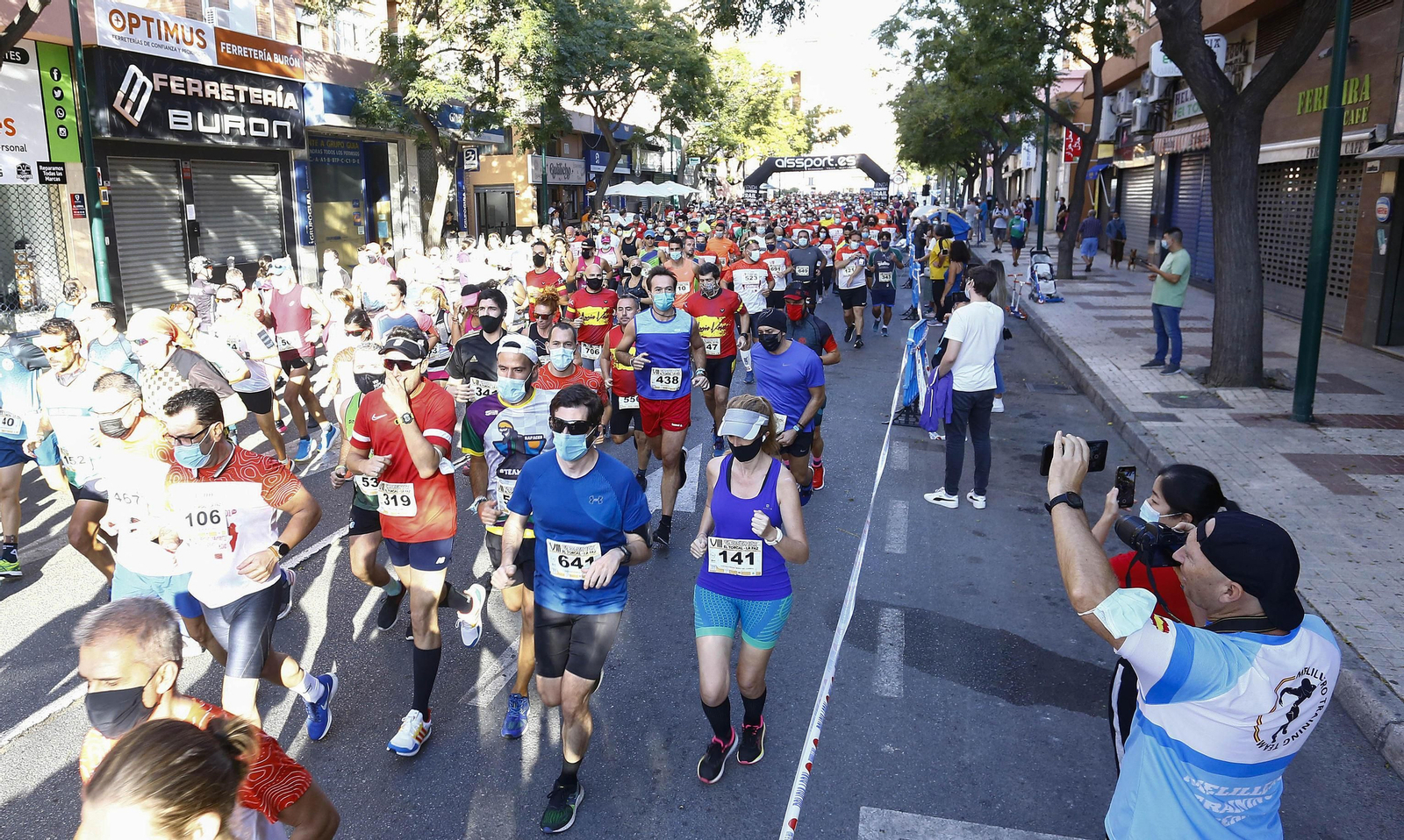 Las fotos de la primera carrera urbana en Málaga tras la pandemia Las fotos de la primera carrera urbana en Málaga tras la pandemia