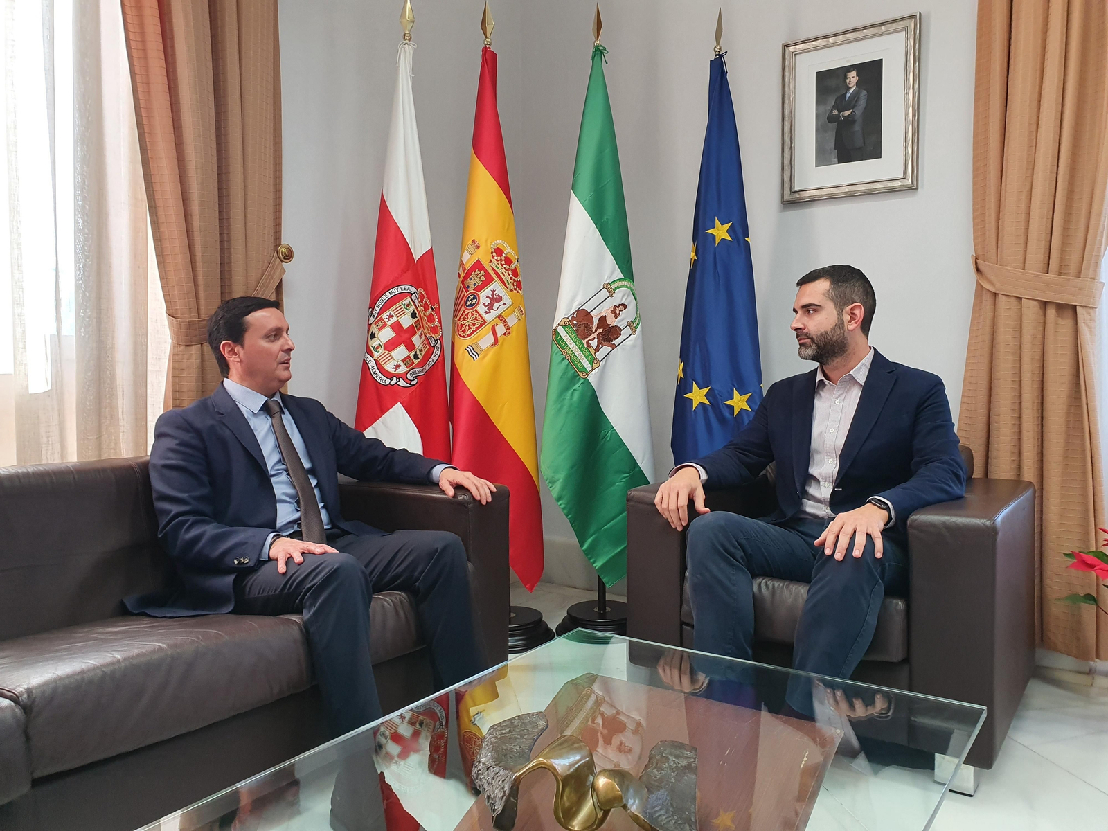 Javier A. García y Ramón Fernández-Pacheco, en Alcaldía