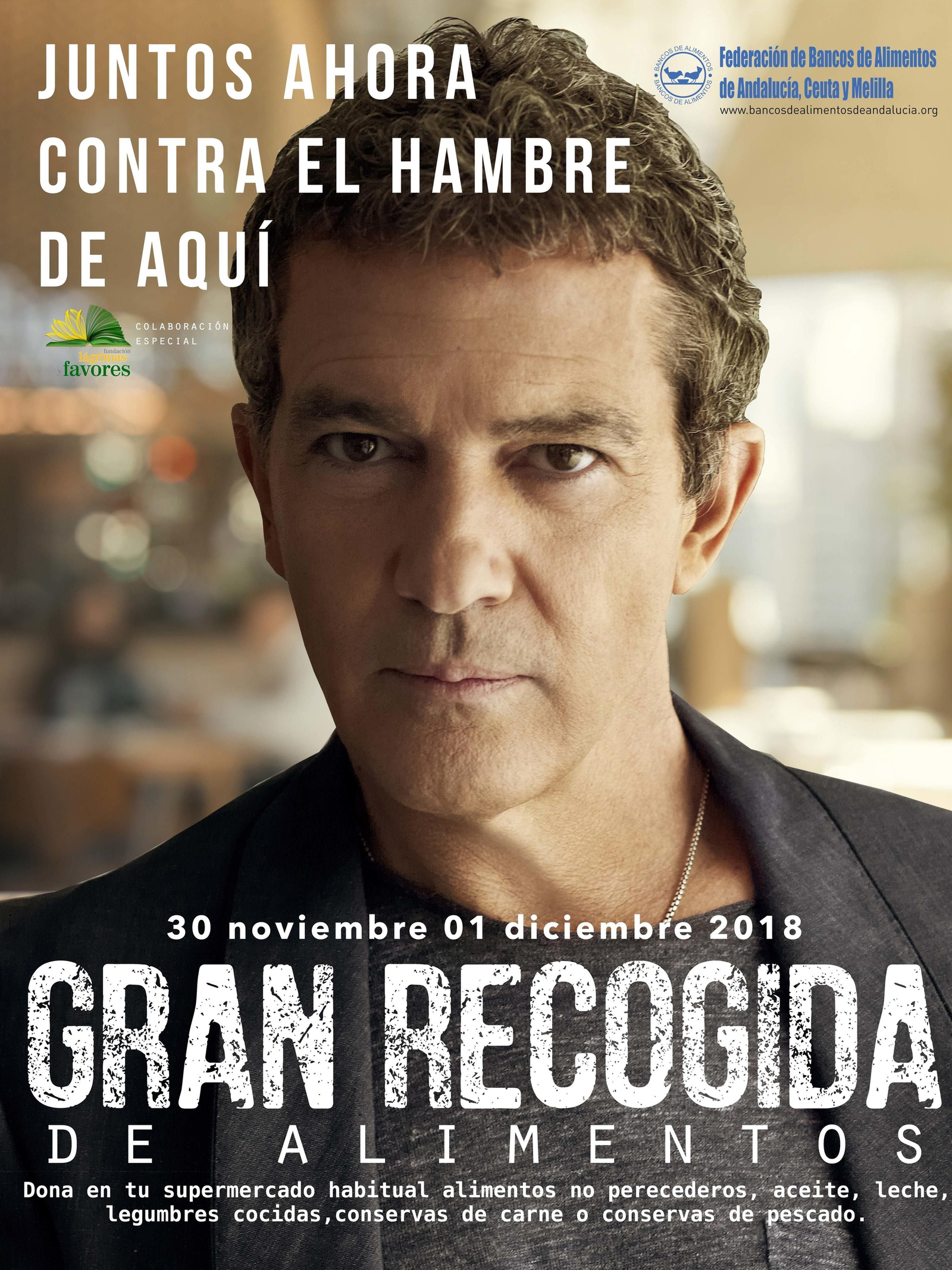 Cartel del evento protagonizado por Antonio Banderas.