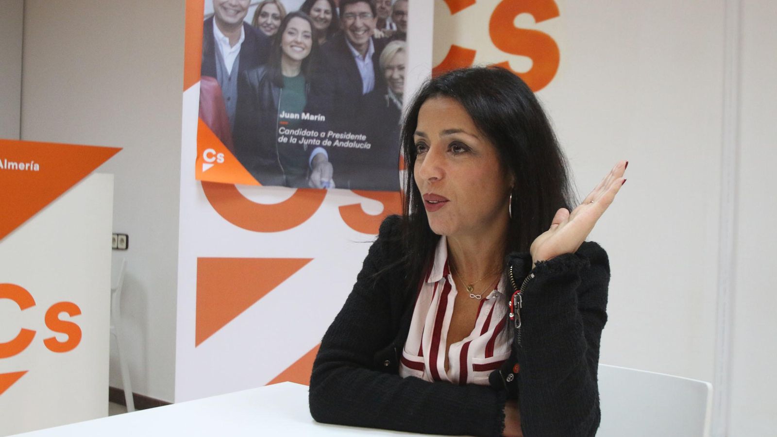 Marta Bosquet en la sede de Ciudadanos en Almería Marta Bosquet en la sede de Ciudadanos en Almería