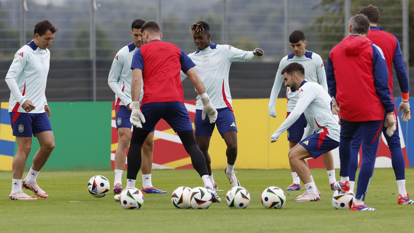 Las fotos de España antes del partido contra Alemania