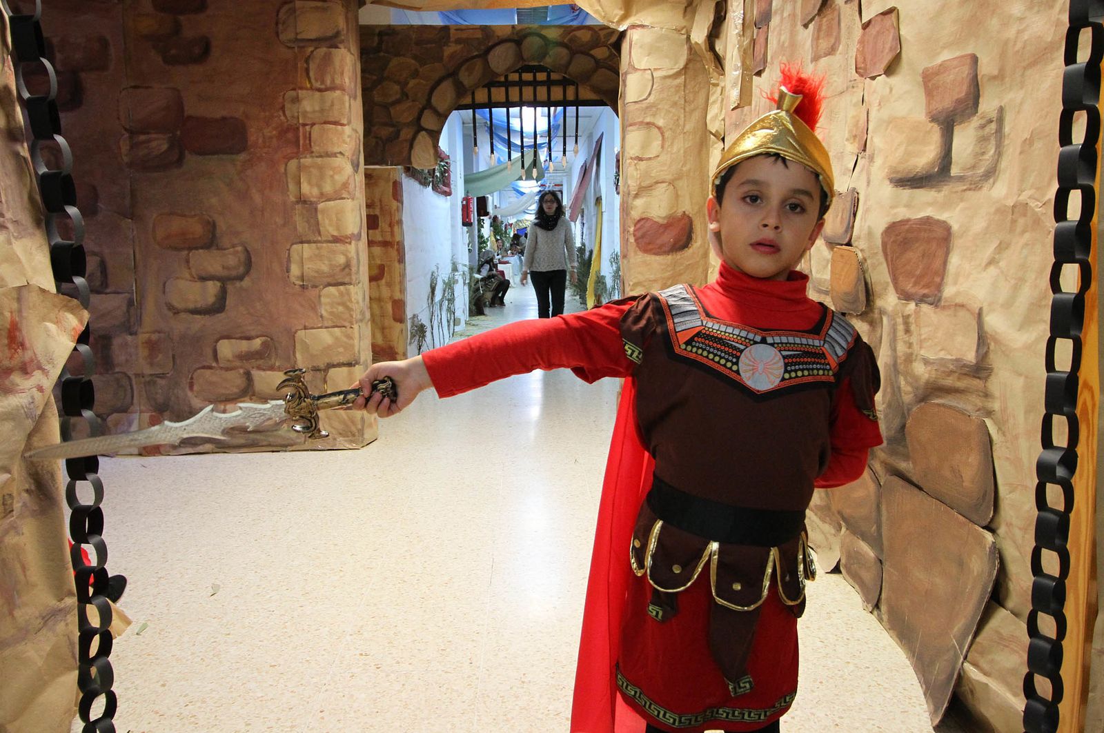 Imágenes del Belén viviente del colegio 12 de Octubre y la AMPA