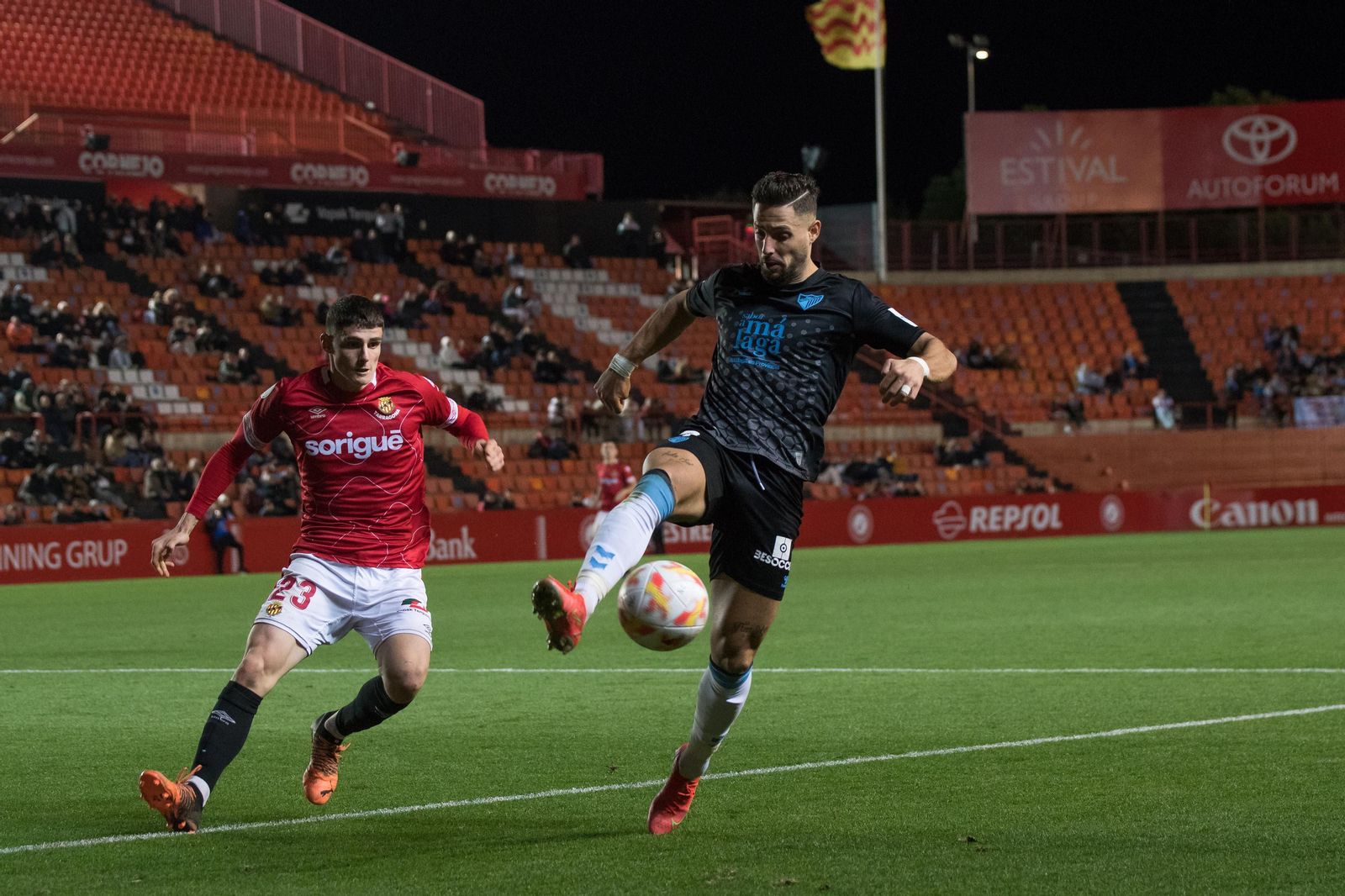 Las imágenes del Nàstic - Málaga CF