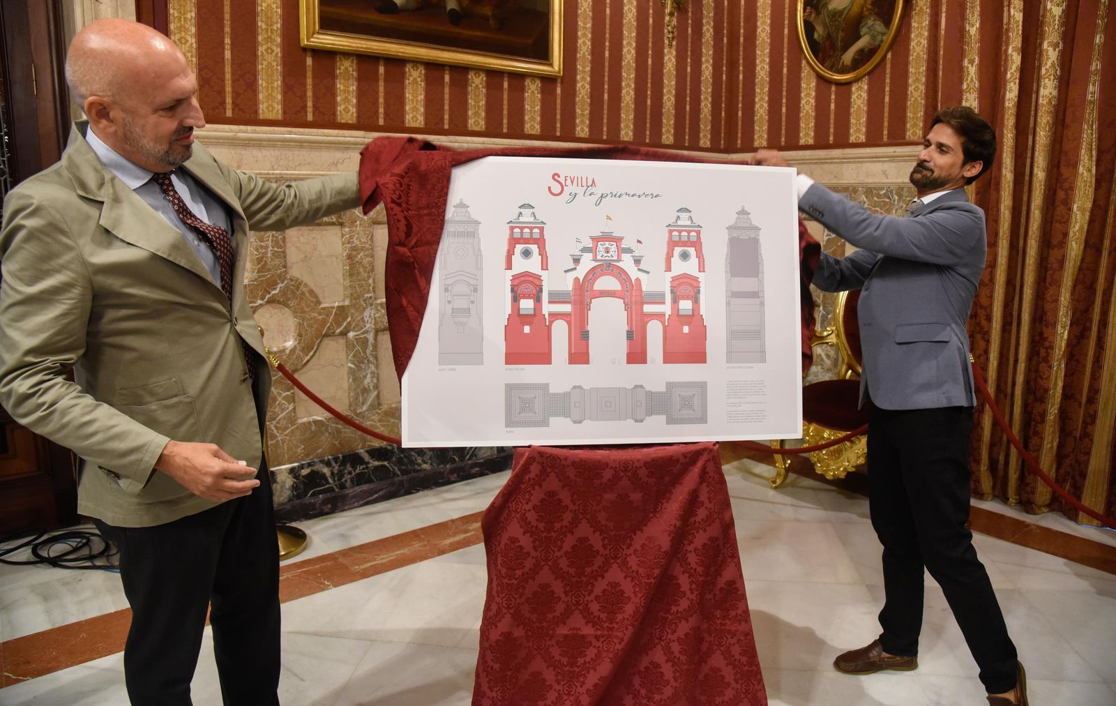 Presentación de la portada de la Feria de Abril 2025