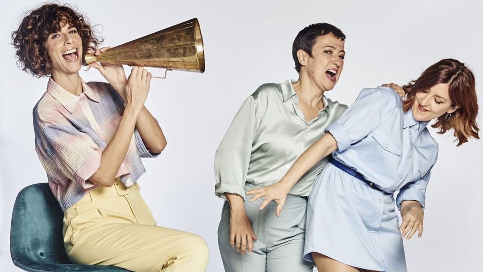 Cristina Teva, María Guerra y Pepa Blanes, conductoras de 'Ver-mú' en Movistar +