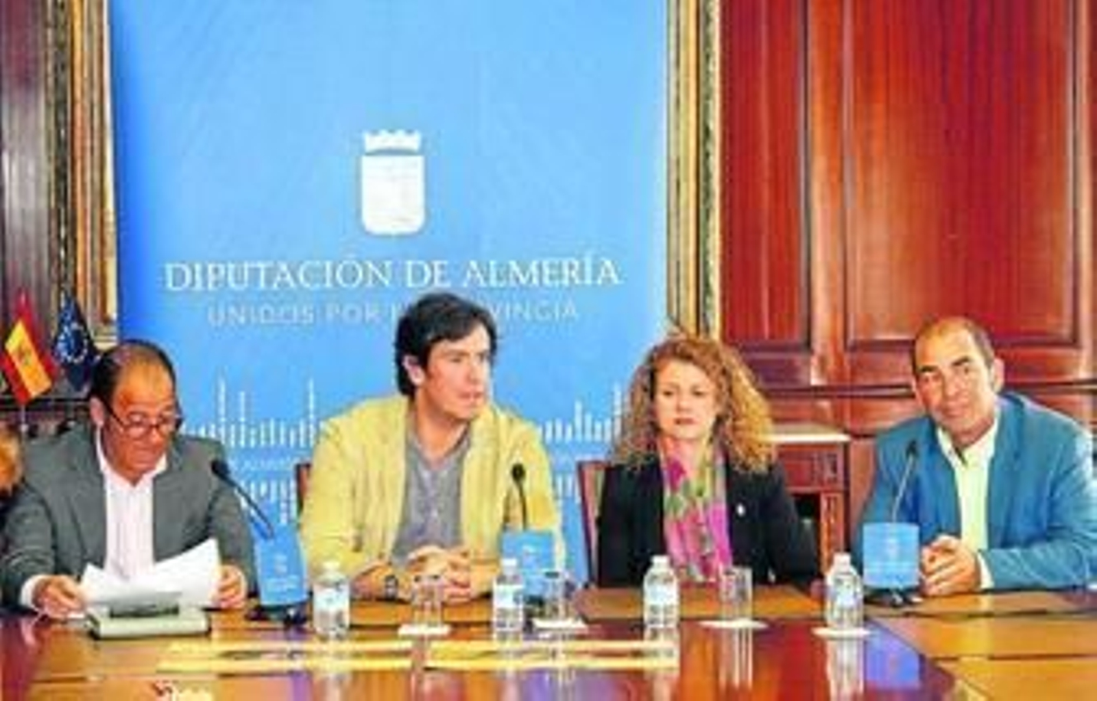 Javier Segura, Juanjo Salvador, María Ángeles Morales y Carlos Cortés.