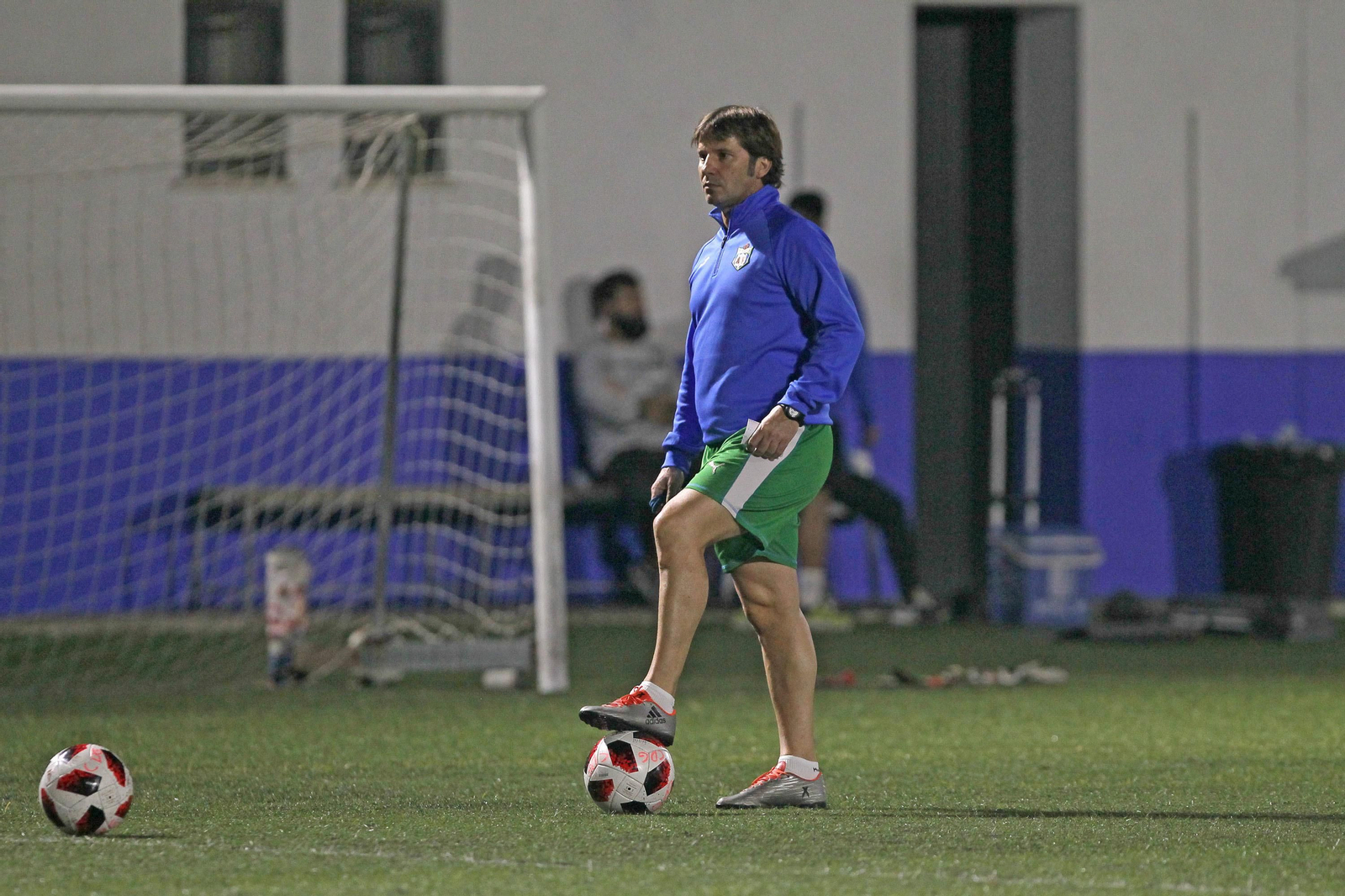 Primer entrenamiento de Jesús Mendoza como entrenador del Guadalcacín