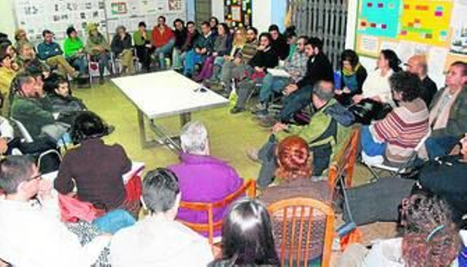 Una de las asambleas de la Red Decrecimiento Sevilla.